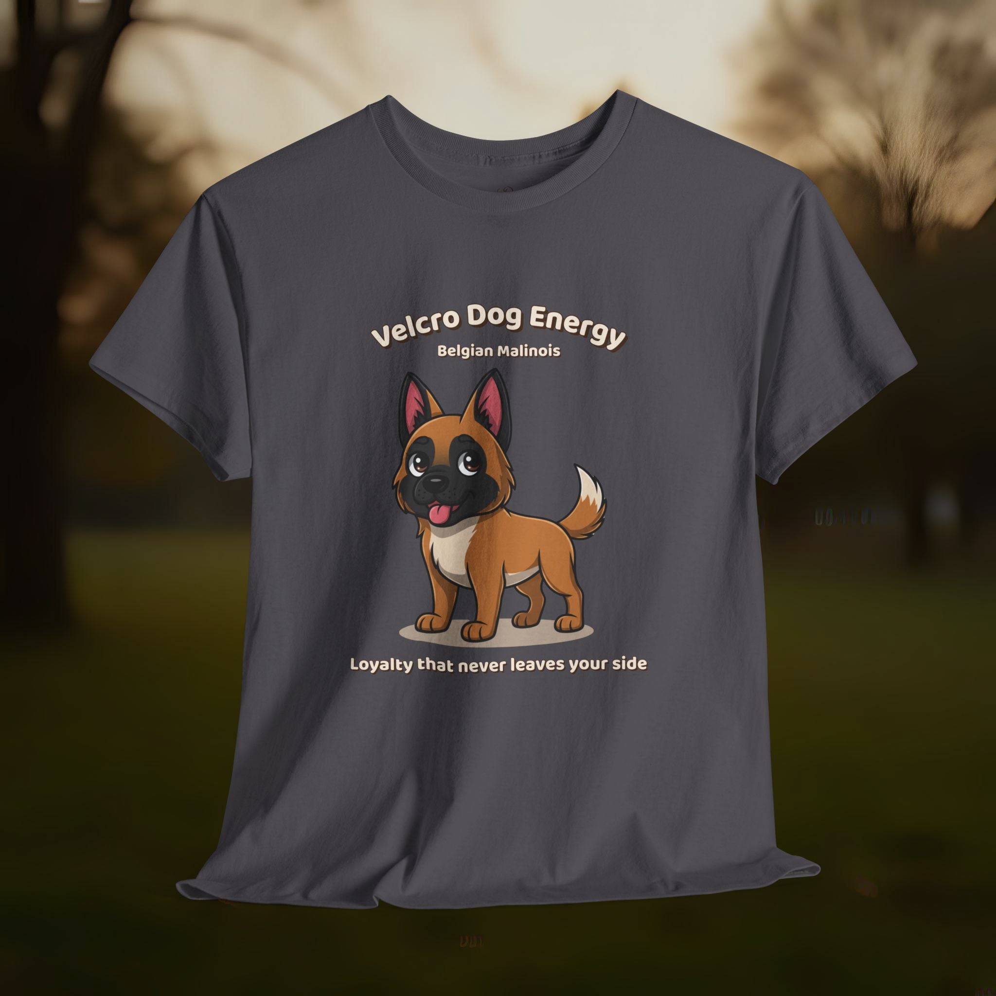 Unisex T-Shirt – Velcro Dog Energy: Belgian Malinois Everyday Moments Edition