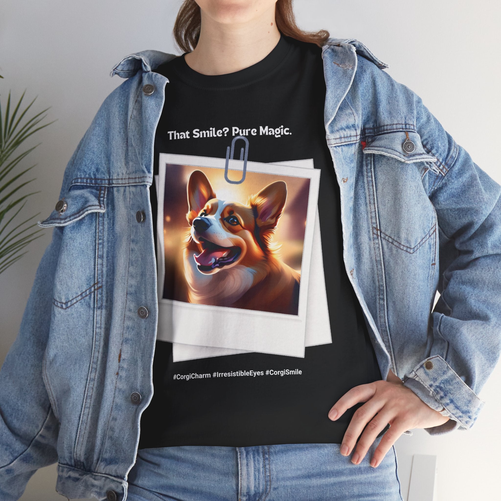 Unisex - IThat Smile? Pure Magic: Corgi Charm T-Shirt