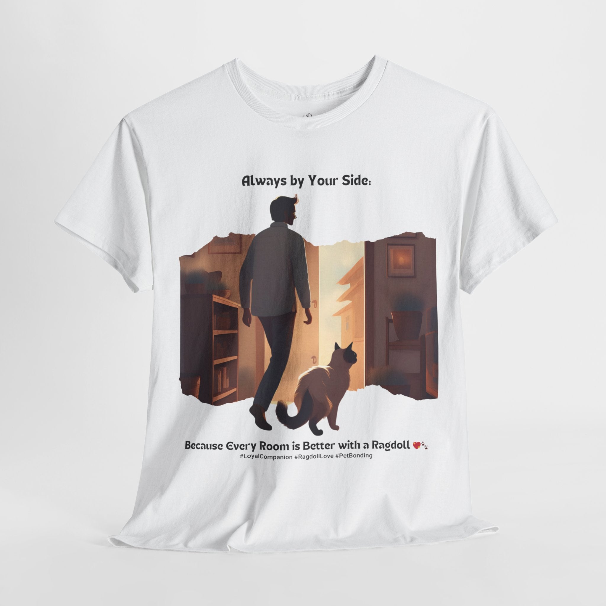 Men’s “Ultimate Loyal Companion” Ragdoll T-Shirt – Devoted Kitty, Cat Dad Gift