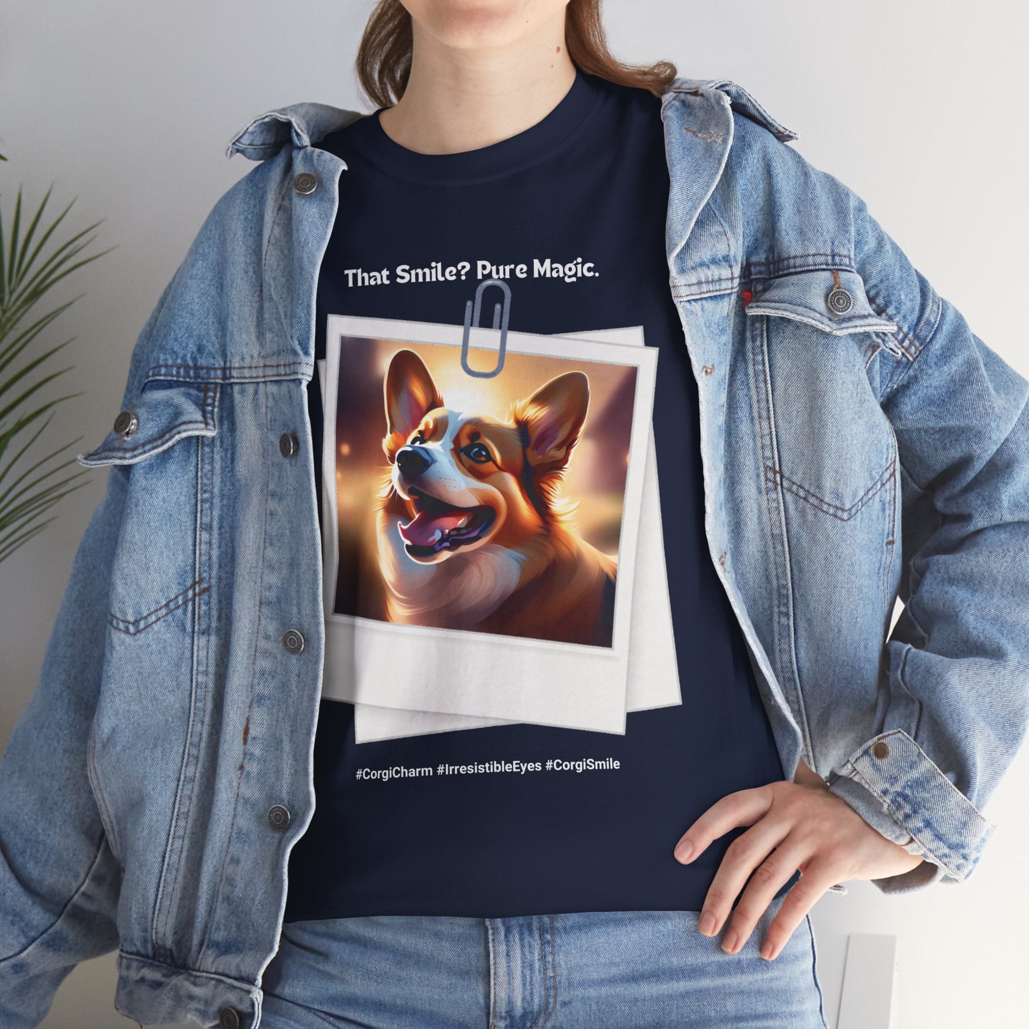 Unisex - IThat Smile? Pure Magic: Corgi Charm T-Shirt
