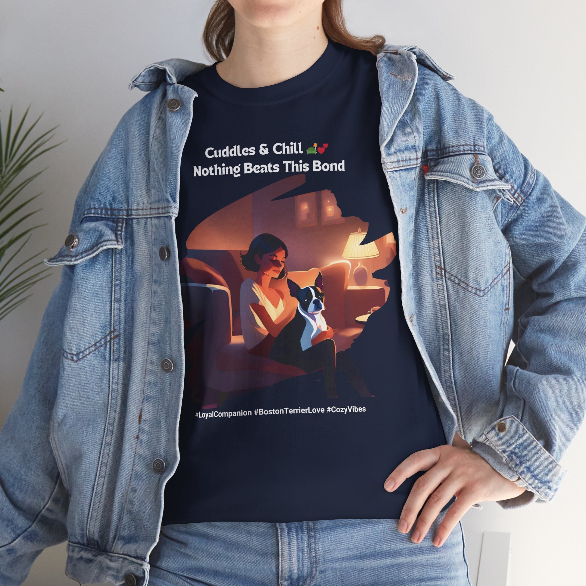 Women’s “Loyal Companion” Boston Terrier T‑Shirt – Faithful Pup Mom Gift
