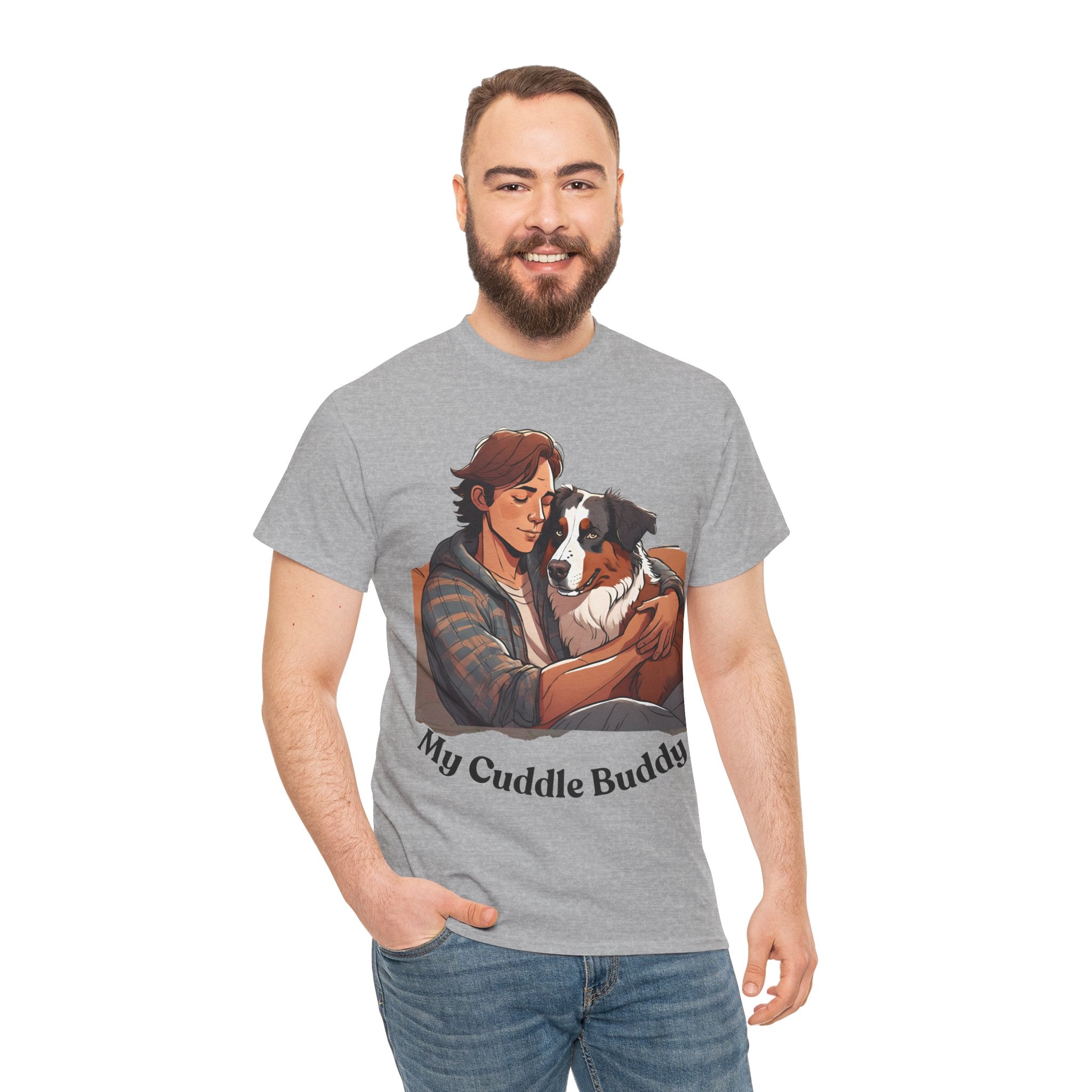 Men's - My Cuddle Buddy: Australian Shepherd T-Shirt