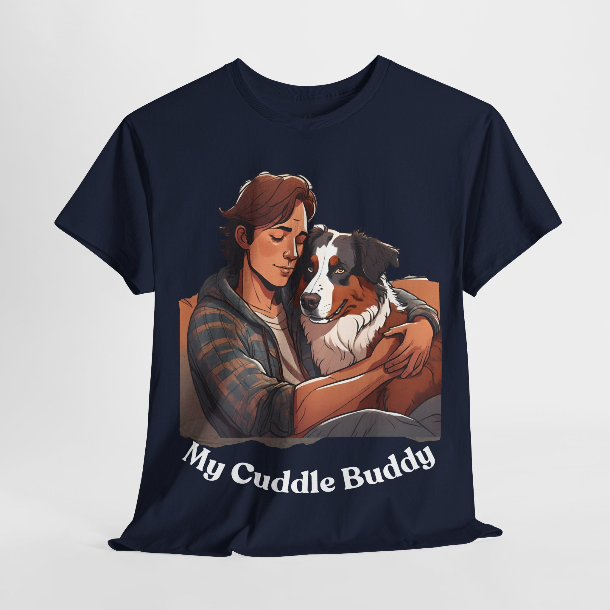 Men's - My Cuddle Buddy: Australian Shepherd T-Shirt
