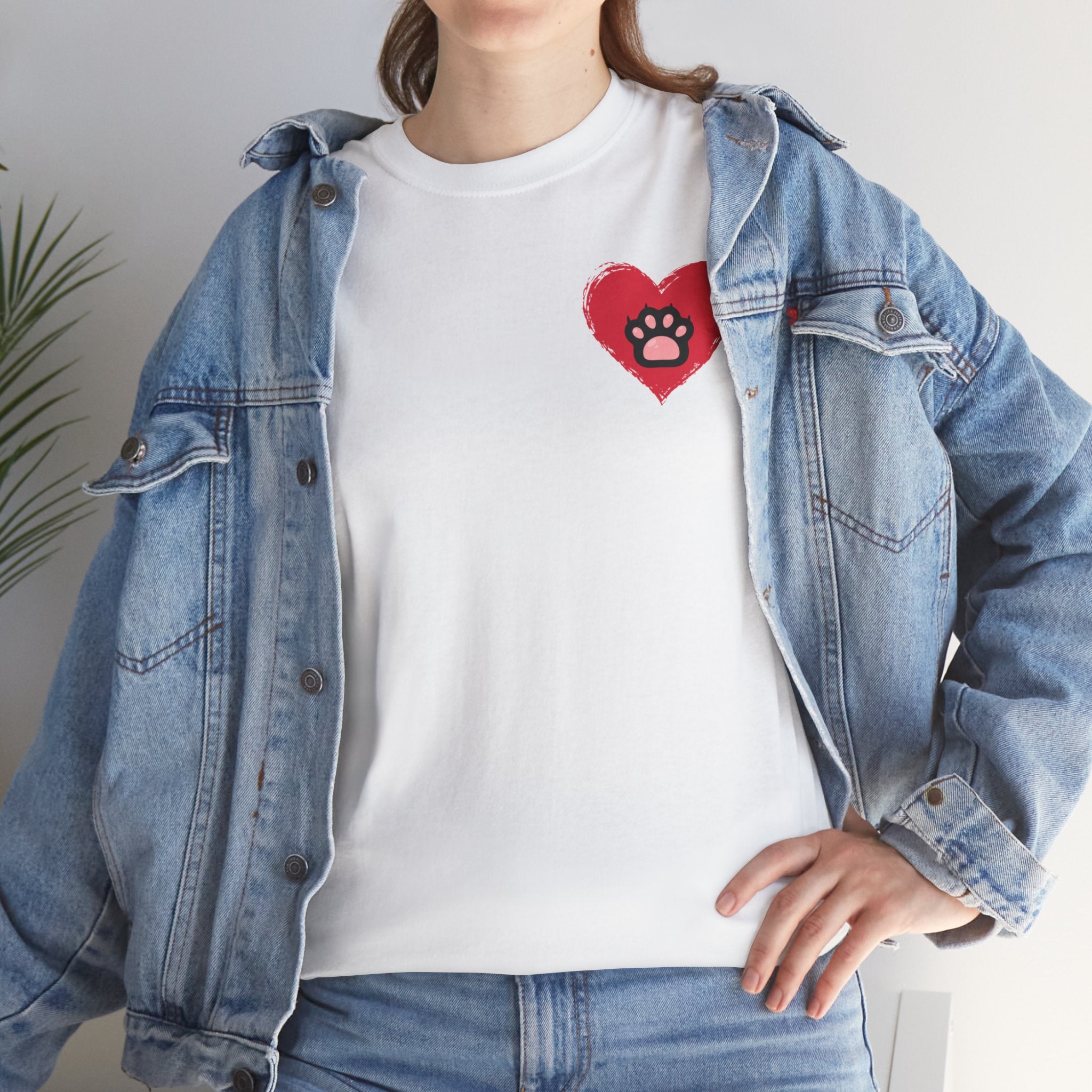 Unisex - Paw Print Love T-Shirt