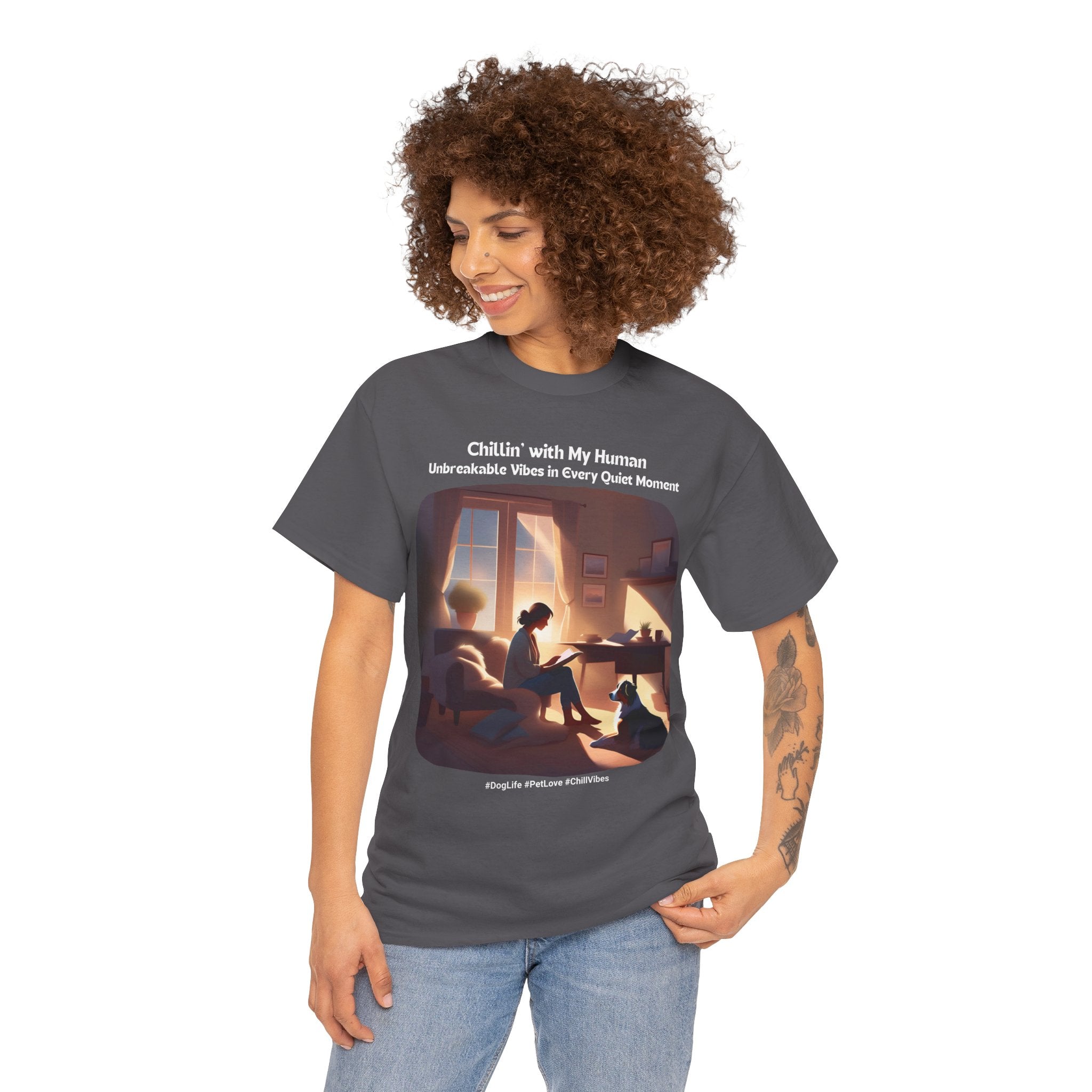 Women’s “Quiet Moments” Australian Shepherd T‑Shirt – Calm Companion Mom Gift