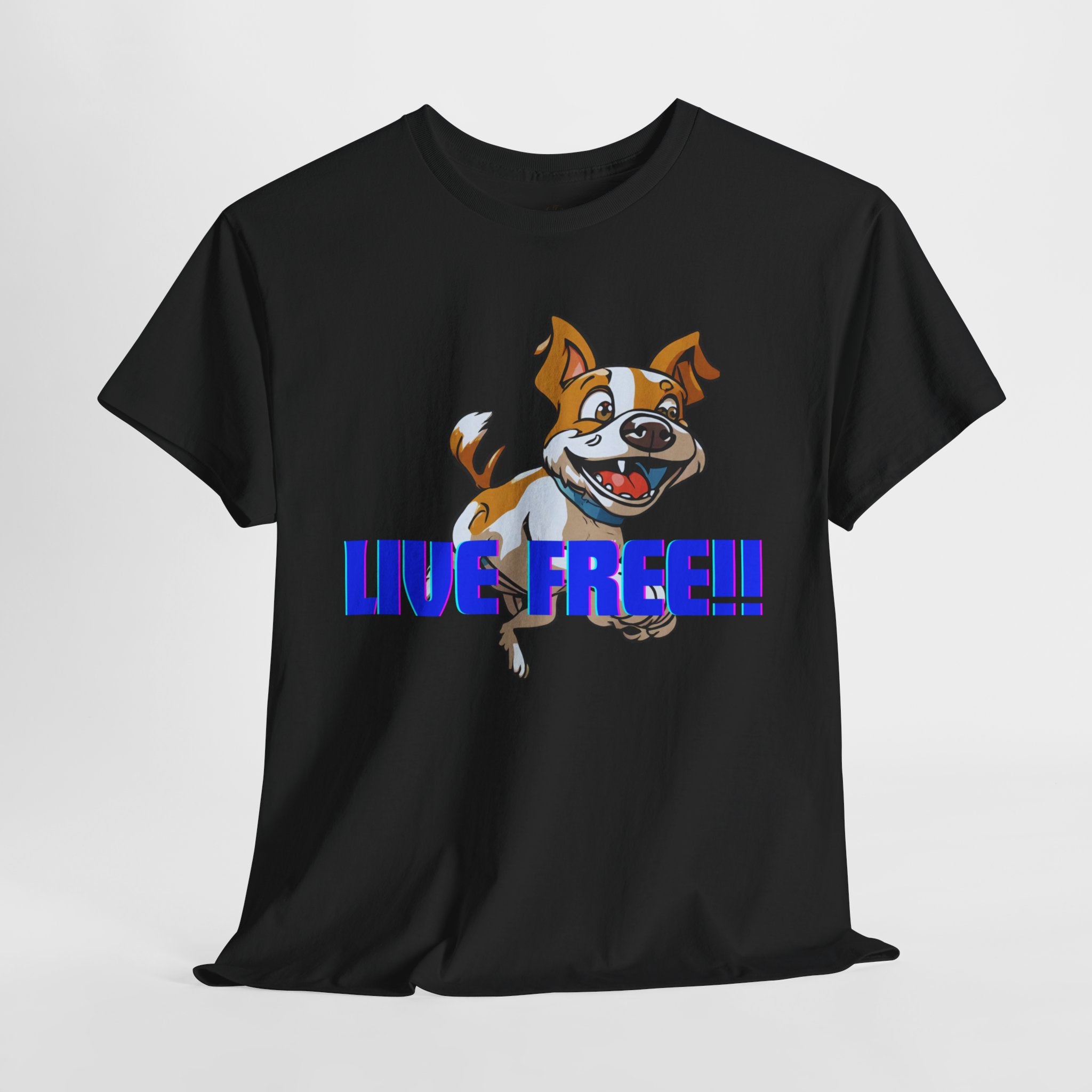 Unisex “Live Free with Your Furry Best Friend” T-Shirt – Adventure Pet Lover Gift