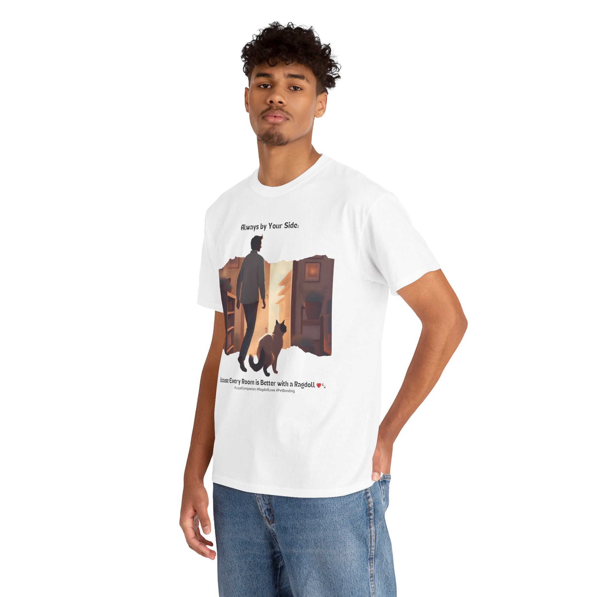 Men's - Always by Your Side: Ragdoll Love T-Shirt