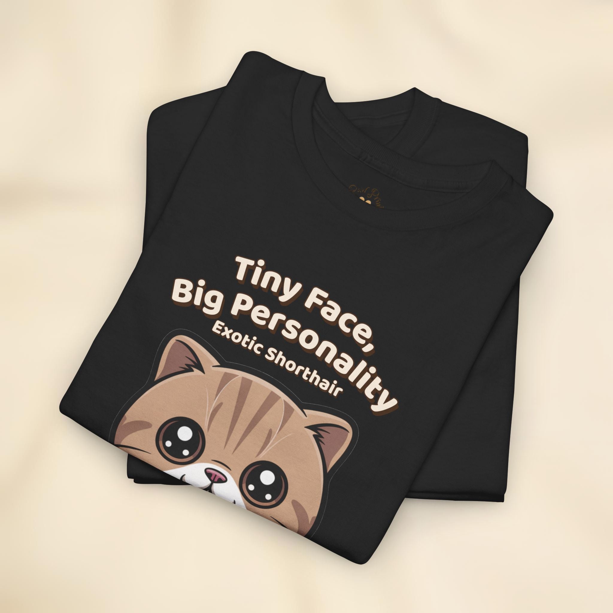 Unisex T-Shirt – Tiny Face, Big Personality: Exotic Shorthair Everyday Moments Edition