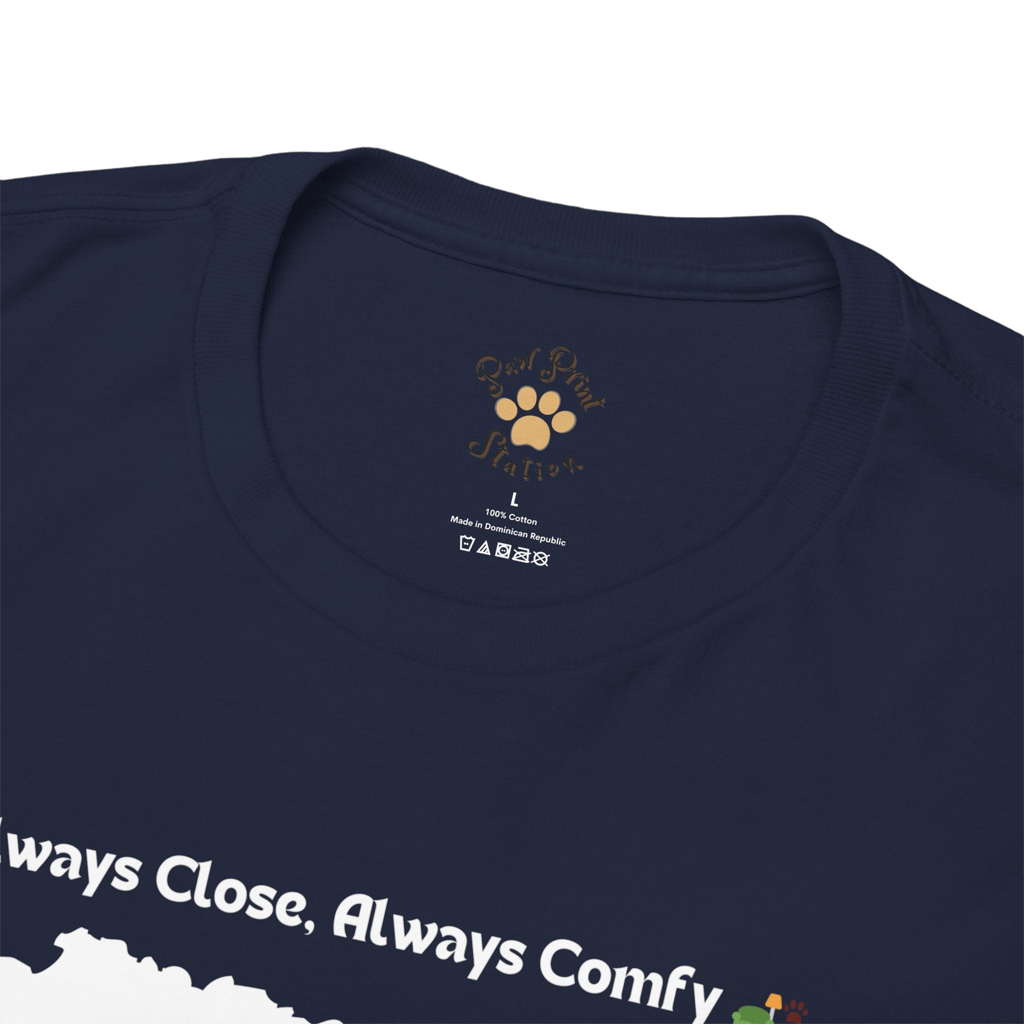 Men’s “Always Close, Always Comfy” Exotic Shorthair T‑Shirt – Soft Cat Dad Gift