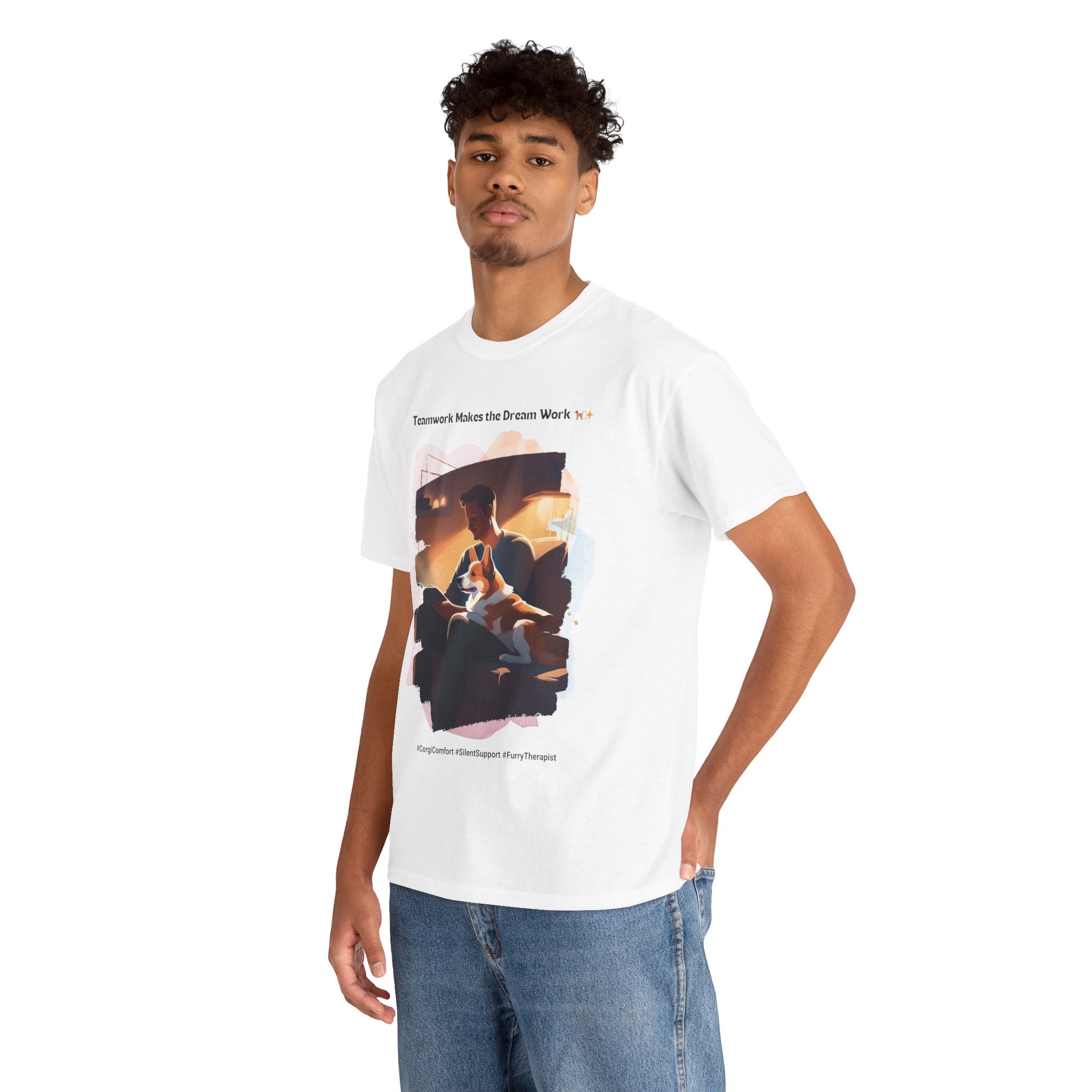 Men's - In Every Storm, I'm Here for You: Corgi Comfort T-Shirt