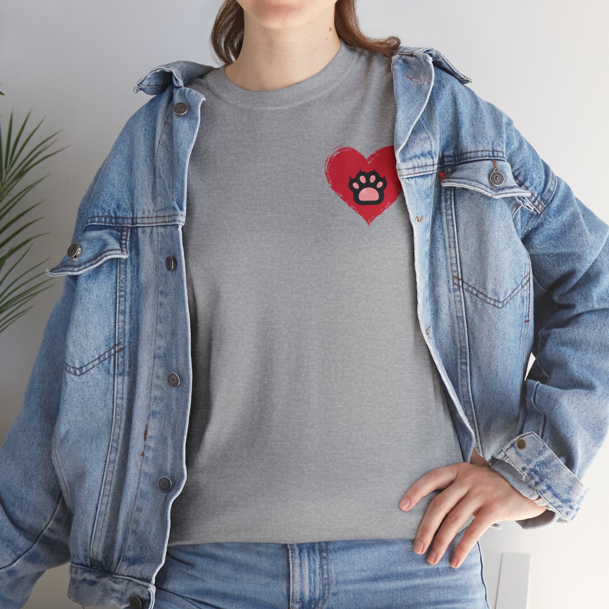 Unisex - Paw Print Love T-Shirt