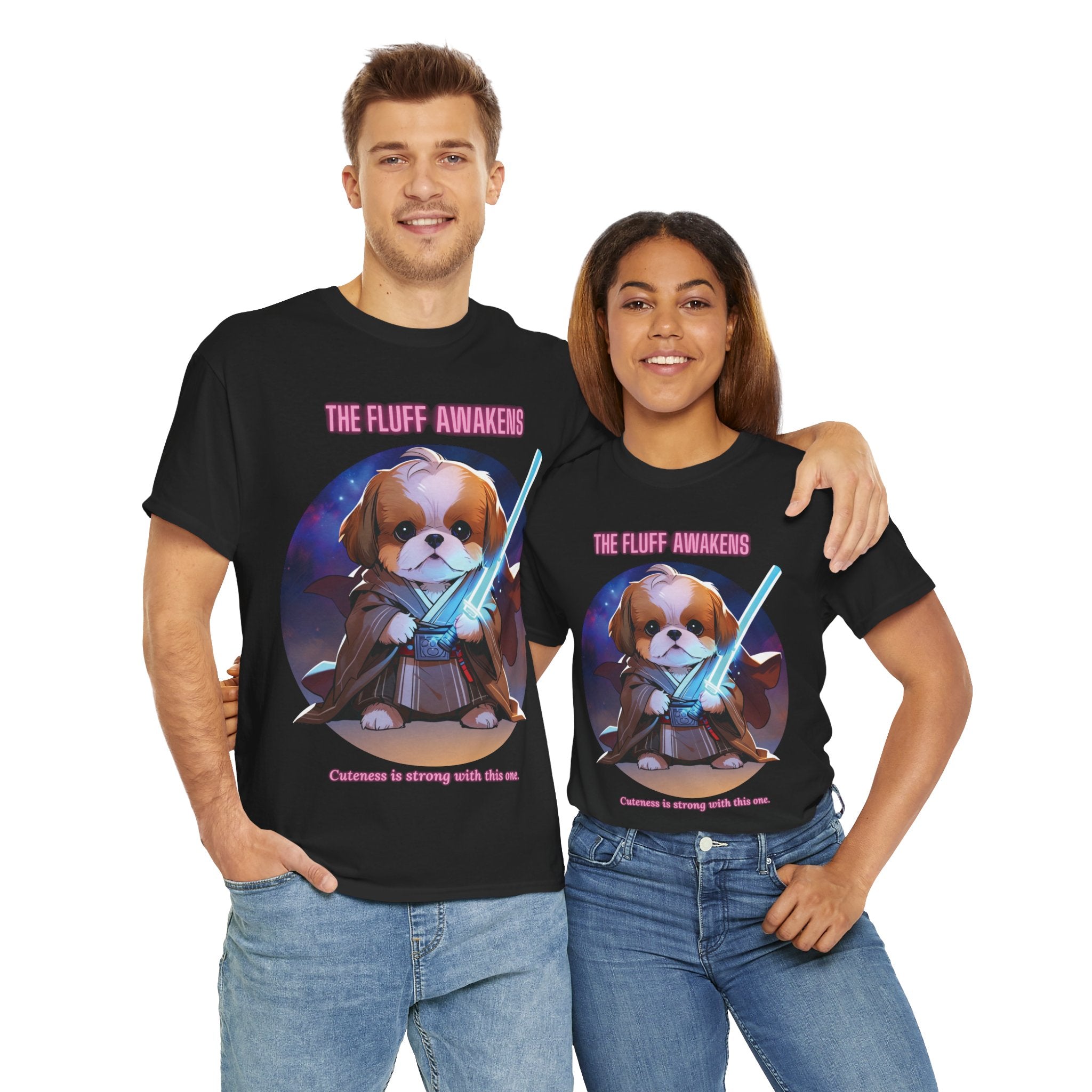 Unisex “The Fluff Awakens” Shih T‑Shirt – Fluff Lover Gift, Soft Pup Tee