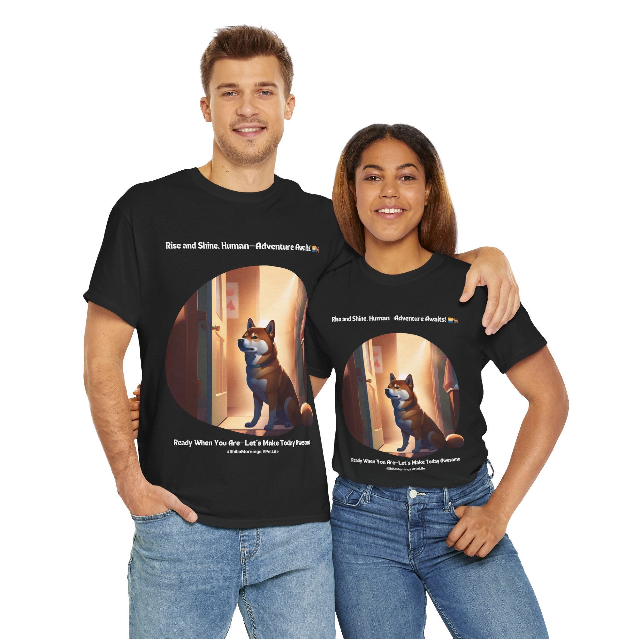 Unisex "Your Ultimate Adventure Buddy" Shiba Inu T-Shirt Pup Gift