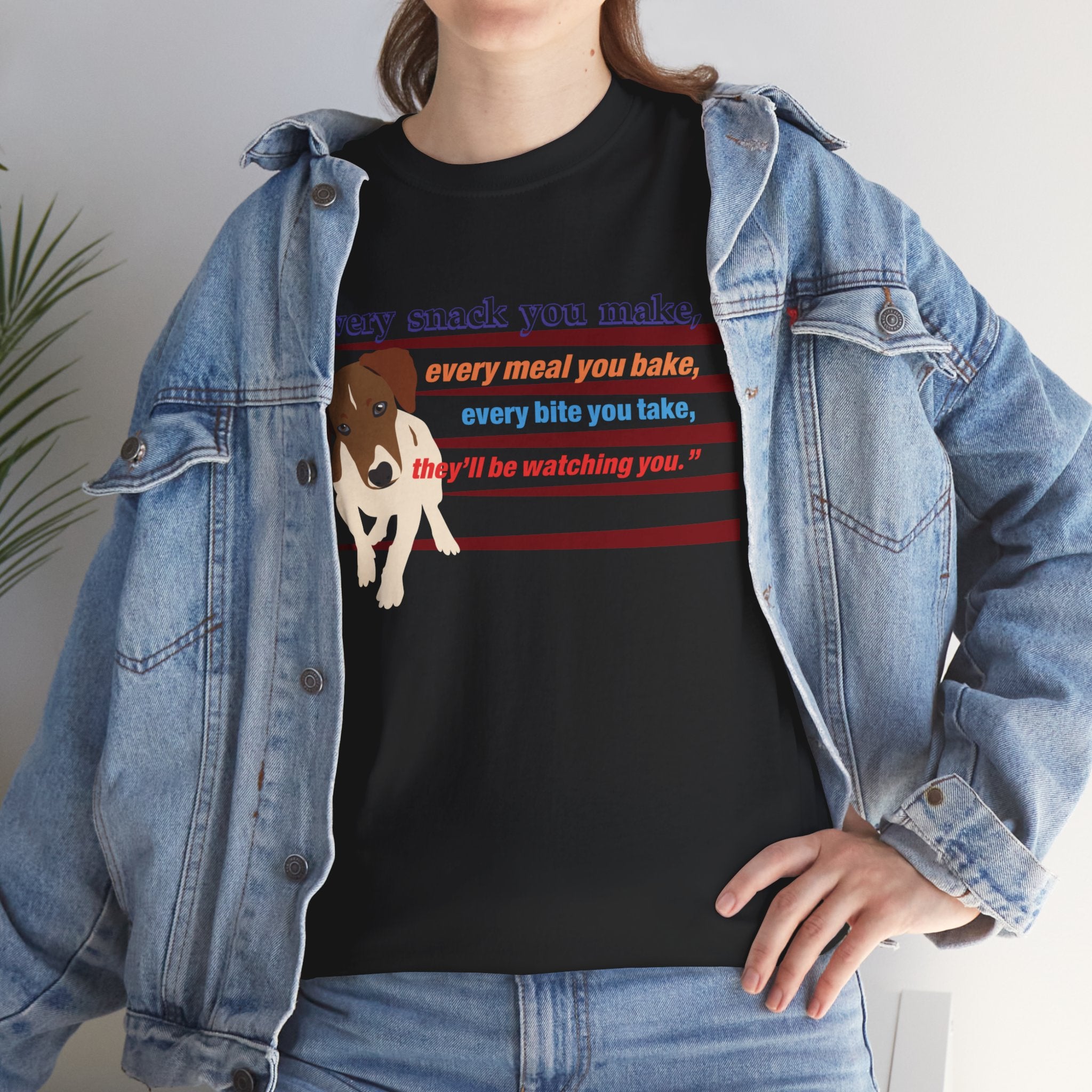 Unisex “Snack Thief” Dog T‑Shirt – Mischievous Pup Gift