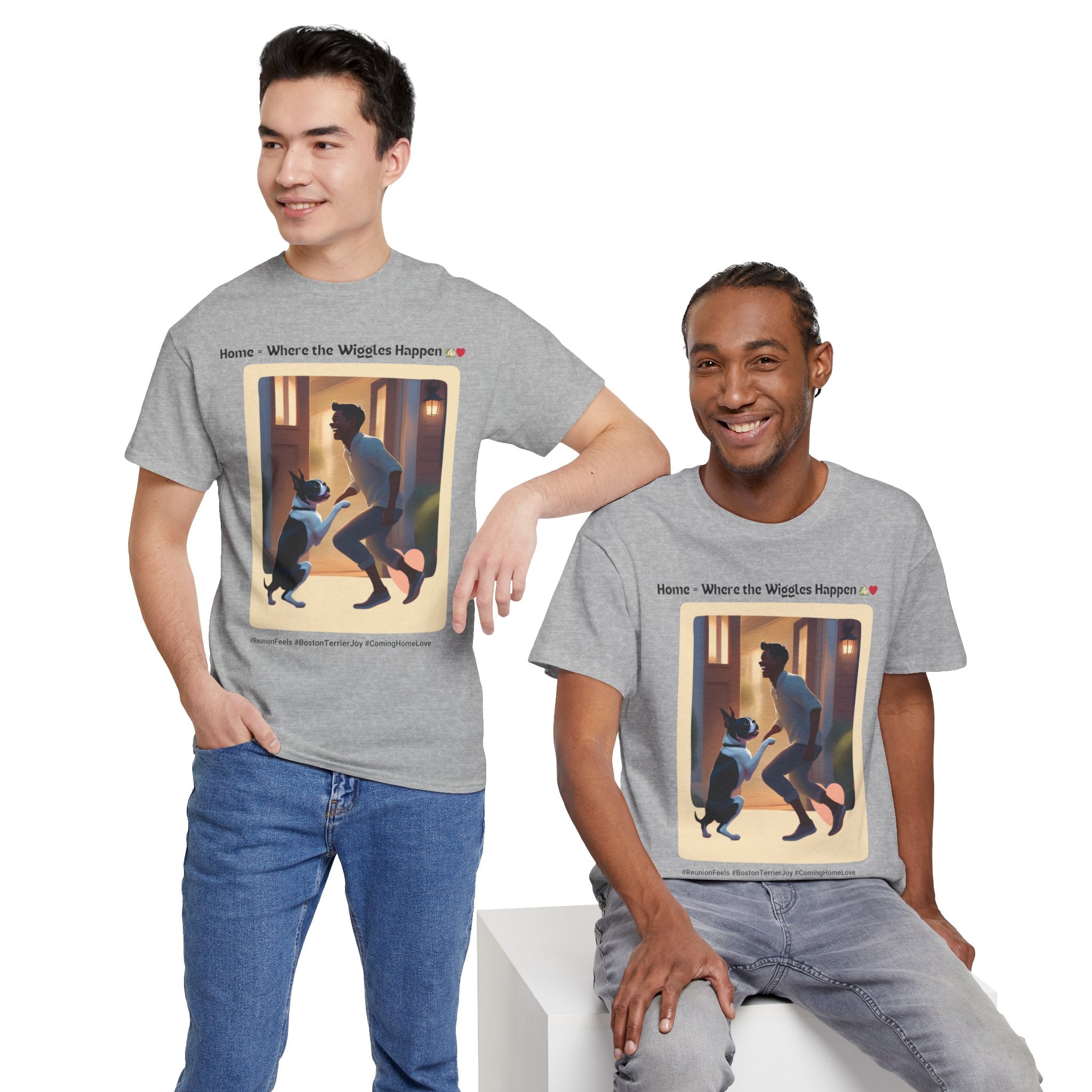 Men's - Boundless Joy: Boston Terrier Reunion T-Shirt