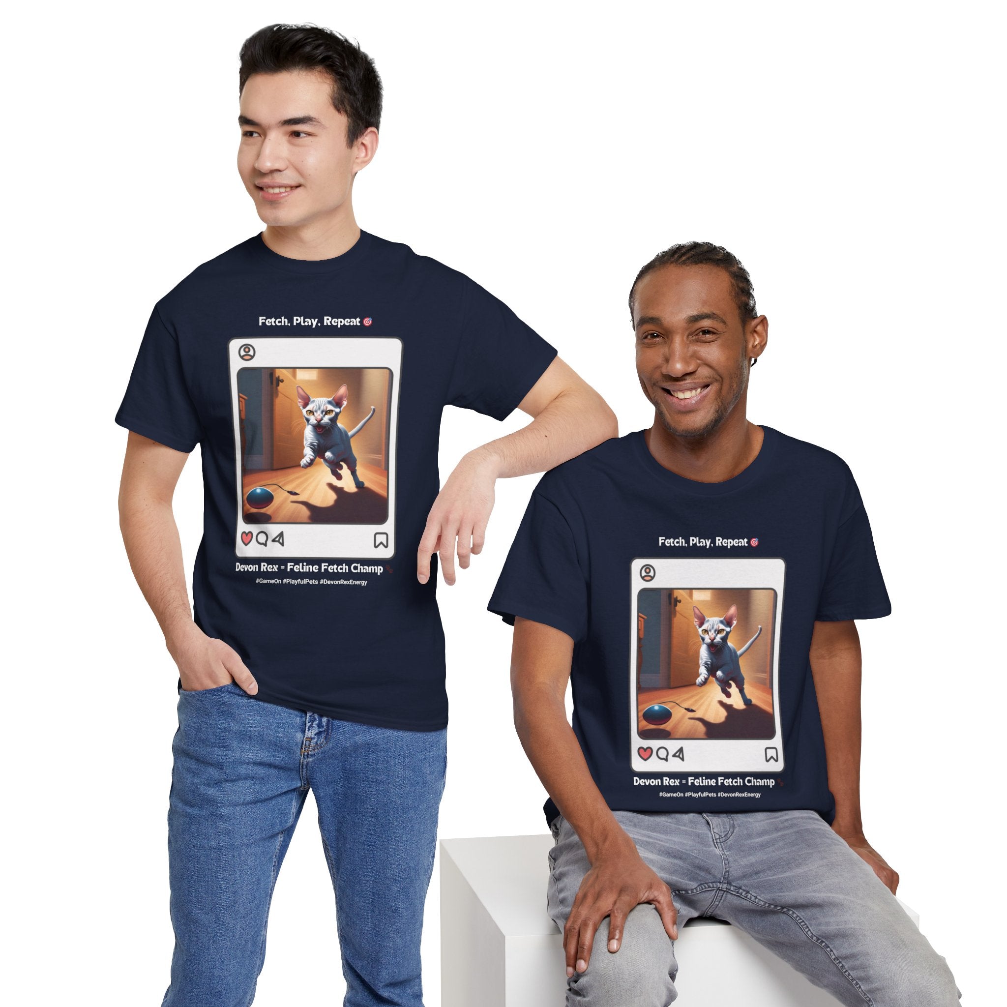 Unisex - Devon Rex: Feline Fetch Champ T-Shirt