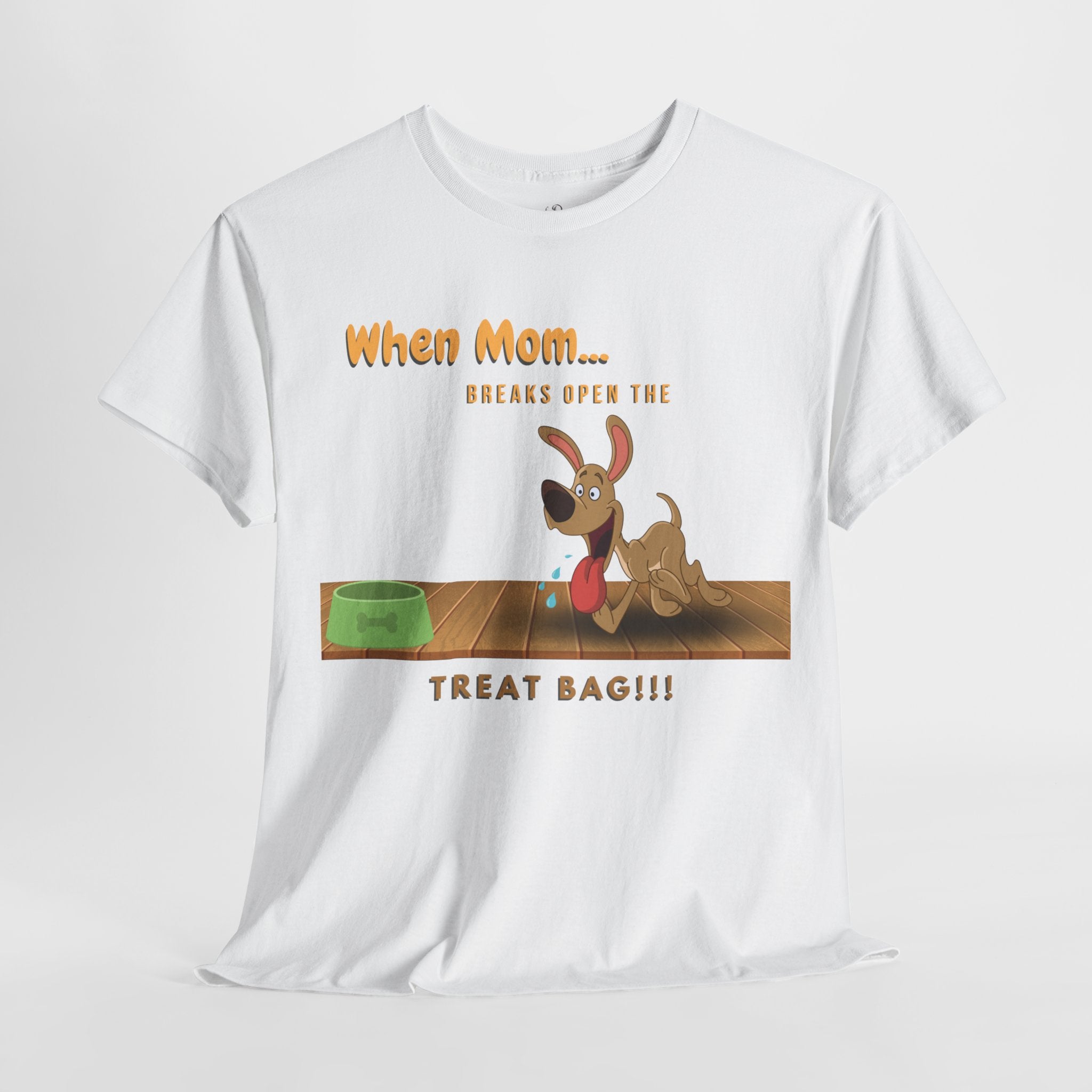 Unisex “Treat Time” Dog T-Shirt – Snack-Obsessed Pup, Dog Lover Gift