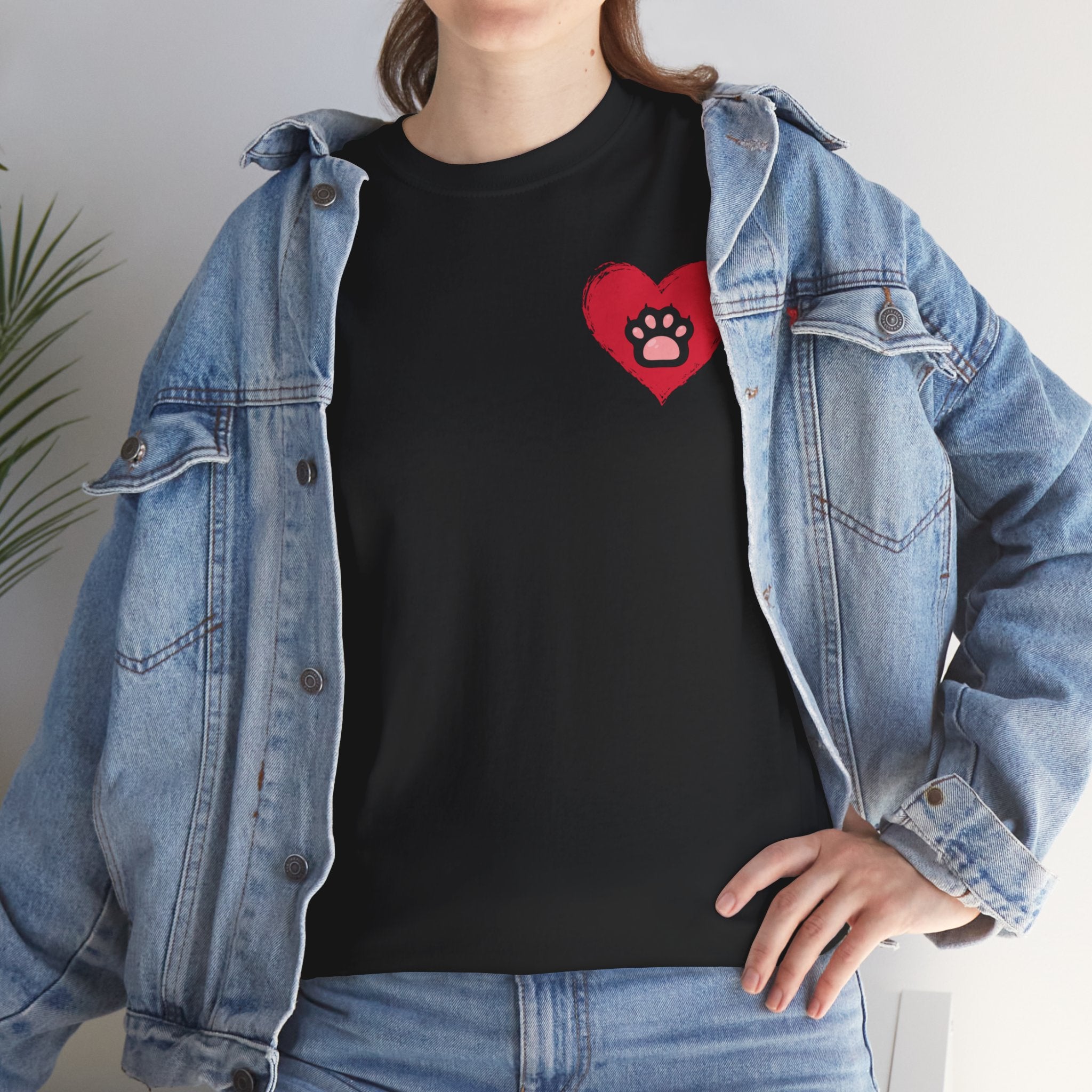 Unisex - Paw Print Love T-Shirt