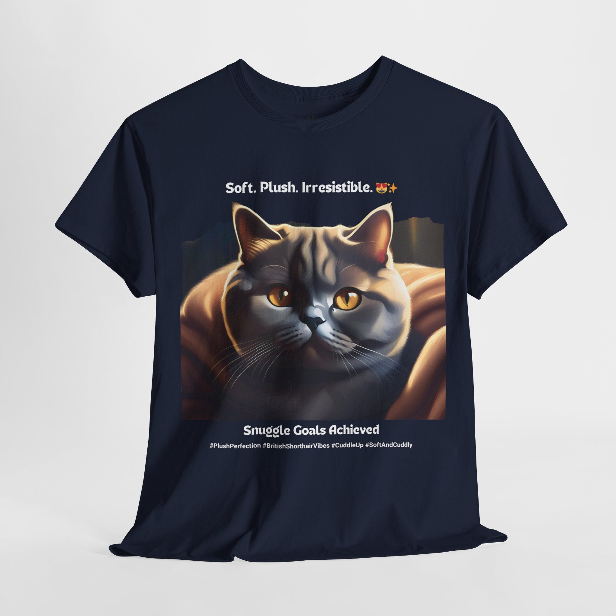 Unisex - Plush Perfection: British Shorthair Cuddles T-Shirt