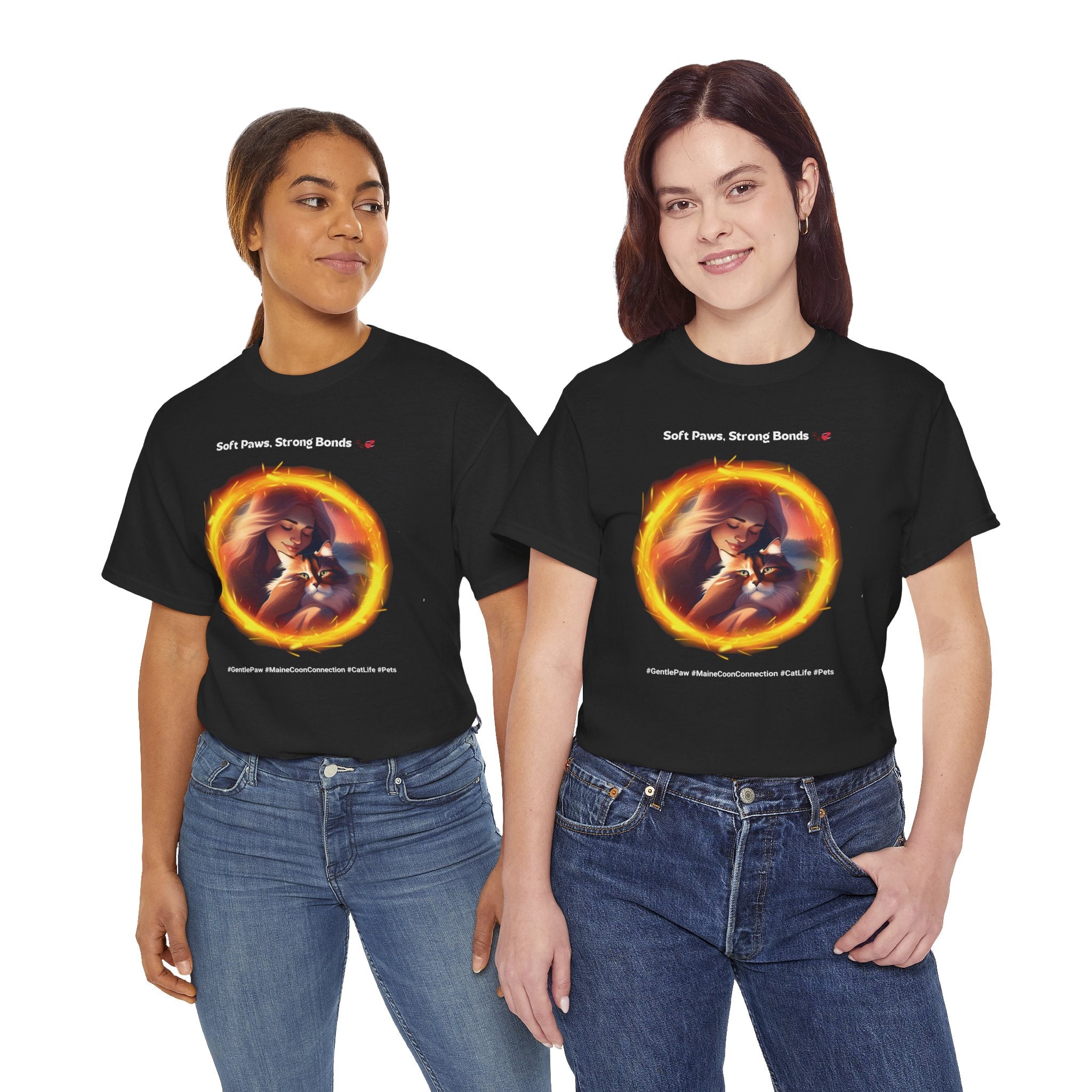Women's - Soft Paws, Strong Bonds: The Maine Coon Connection T-Shirt