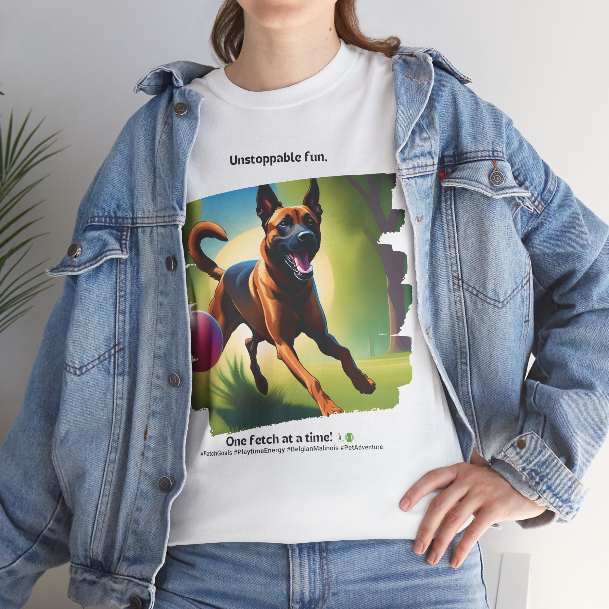 Unisex “Unstoppable Fun” Belgian Malinois T‑Shirt – Playful Protection Gift