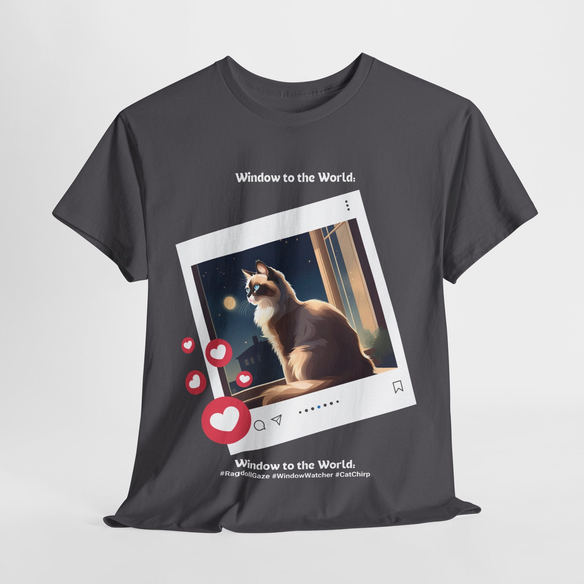 Unisex “Daydreaming Ragdoll” T‑Shirt – Thoughtful Cat Gift