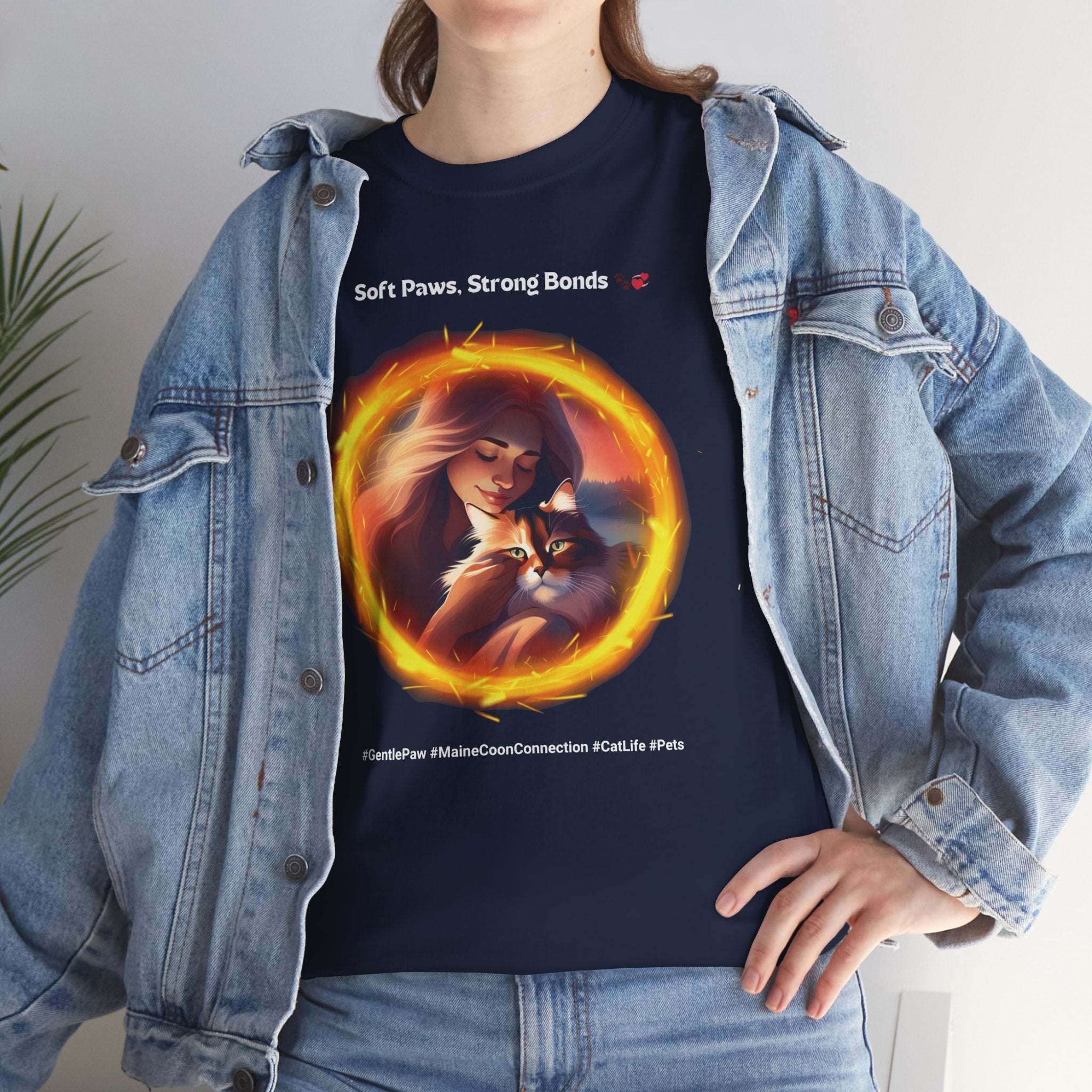 Women's - Soft Paws, Strong Bonds: The Maine Coon Connection T-Shirt
