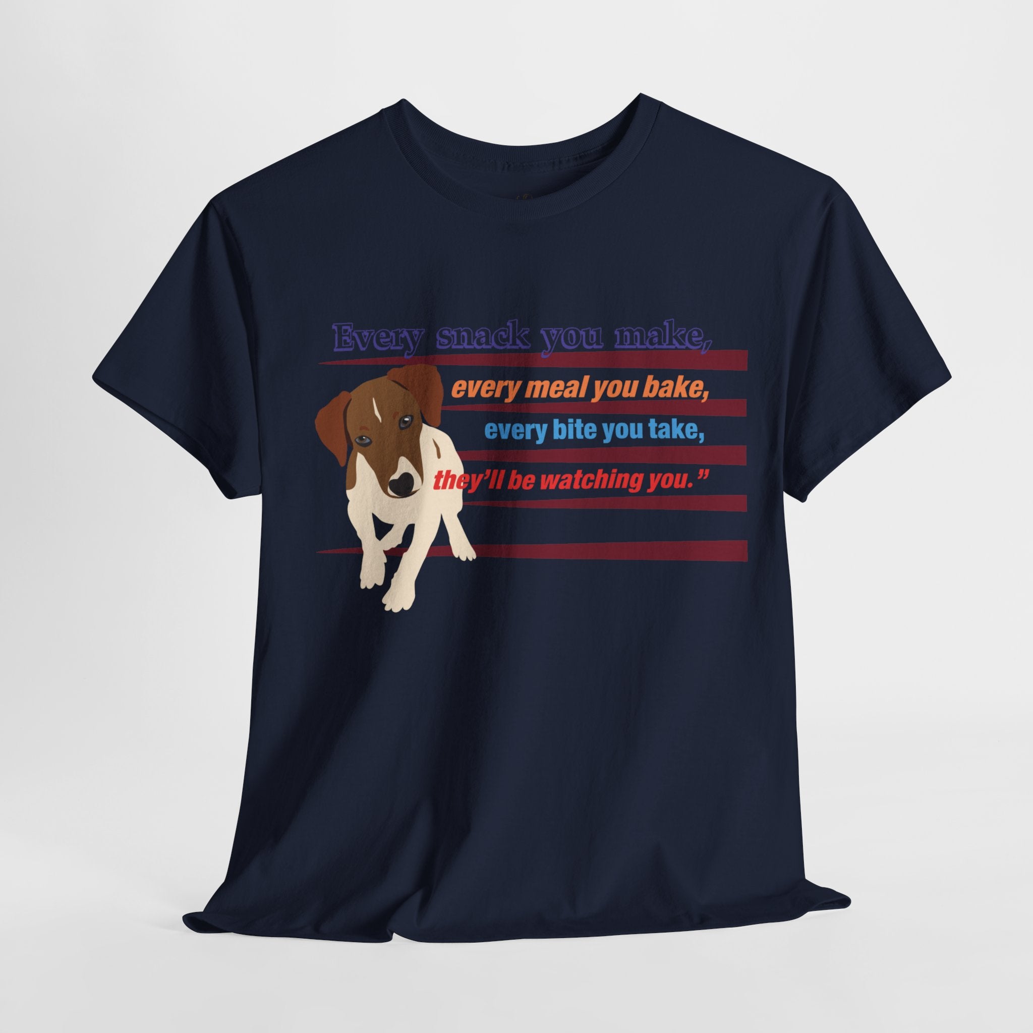 Unisex “Snack Thief” Dog T‑Shirt – Mischievous Pup Gift