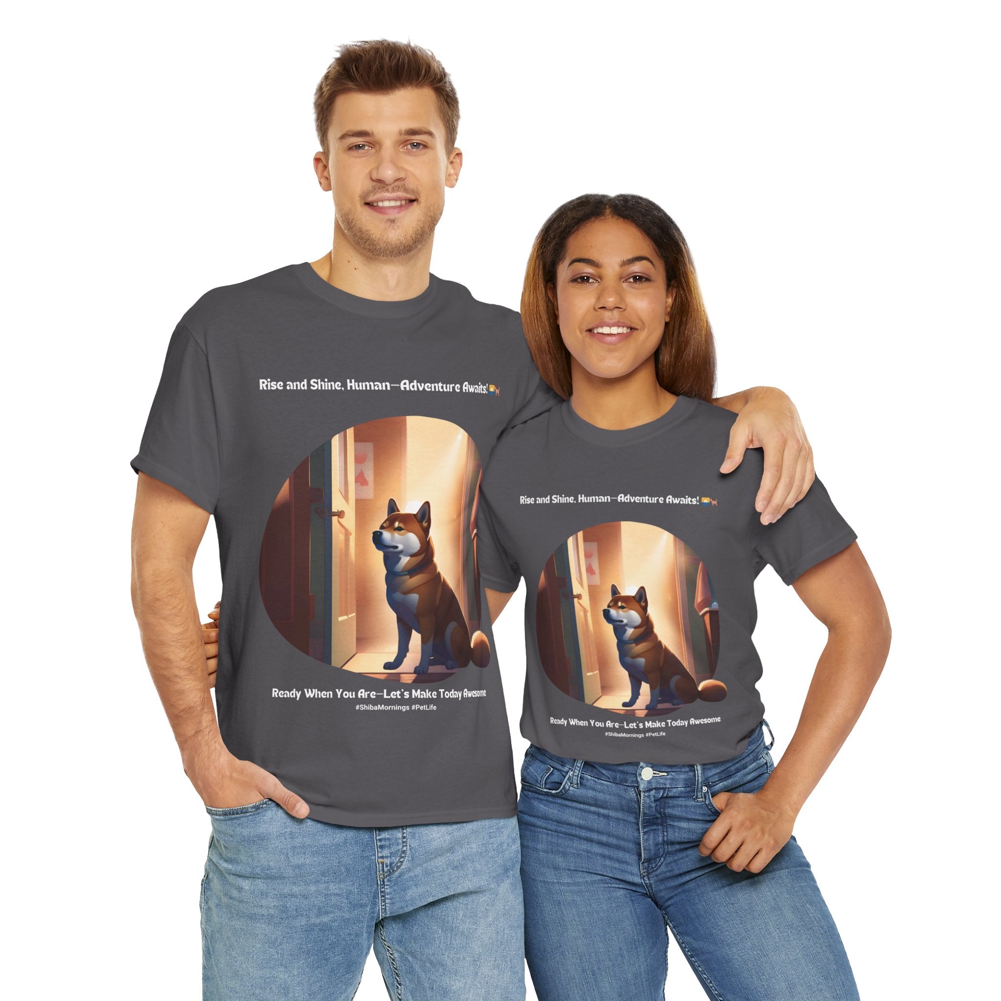 Unisex "Your Ultimate Adventure Buddy" Shiba Inu T-Shirt Pup Gift