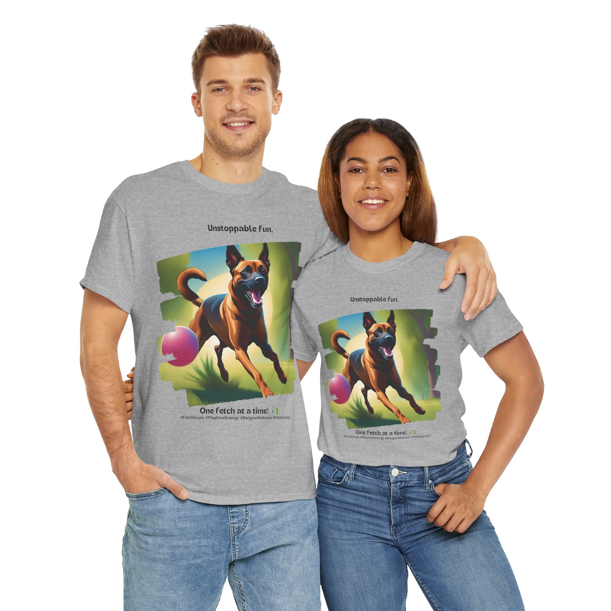 Unisex “Unstoppable Fun” Belgian Malinois T‑Shirt – Playful Protection Gift