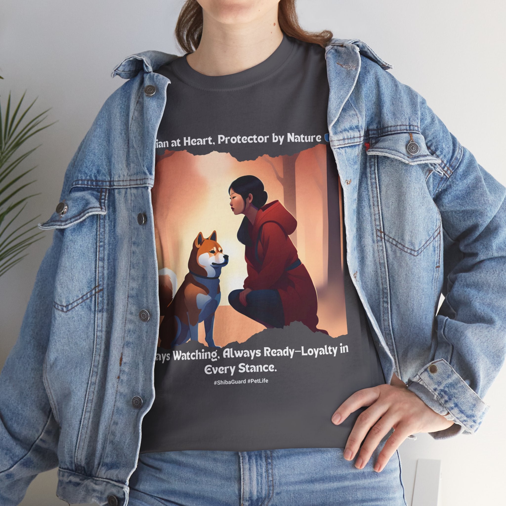 Women's - Guardian at Heart, Protector by Nature: Shiba Inu T-Shirt