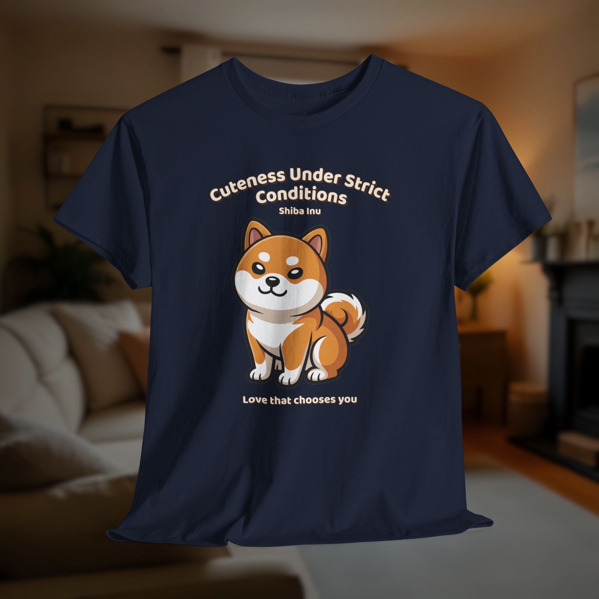 Unisex T-Shirt – Cuteness Under Strict Conditions: Shiba Inu Everyday Moments Edition