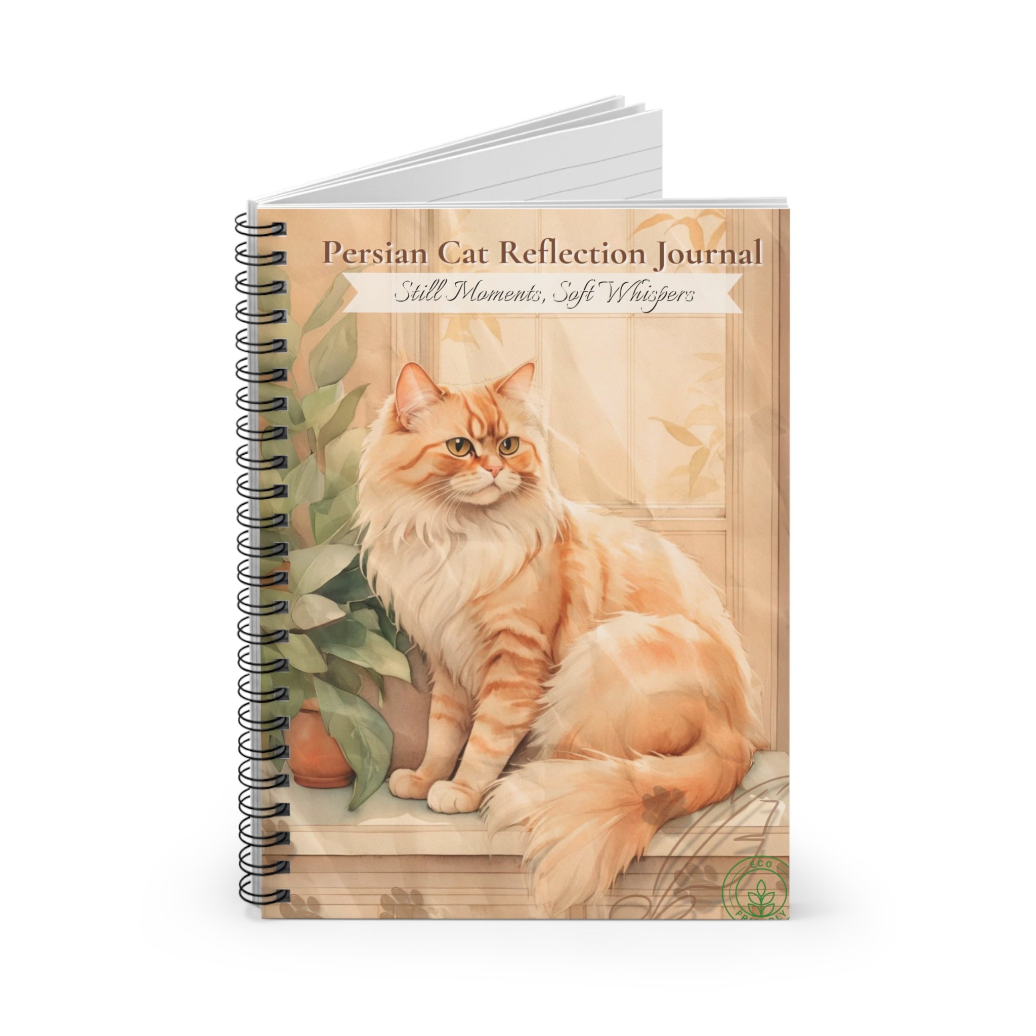 Persian Cat Reflection Journal - Still Moments, Soft Whispers, Cat Lovers Diary, Gift for Cat Owners, Cute Stationery, Mindfulness Journal