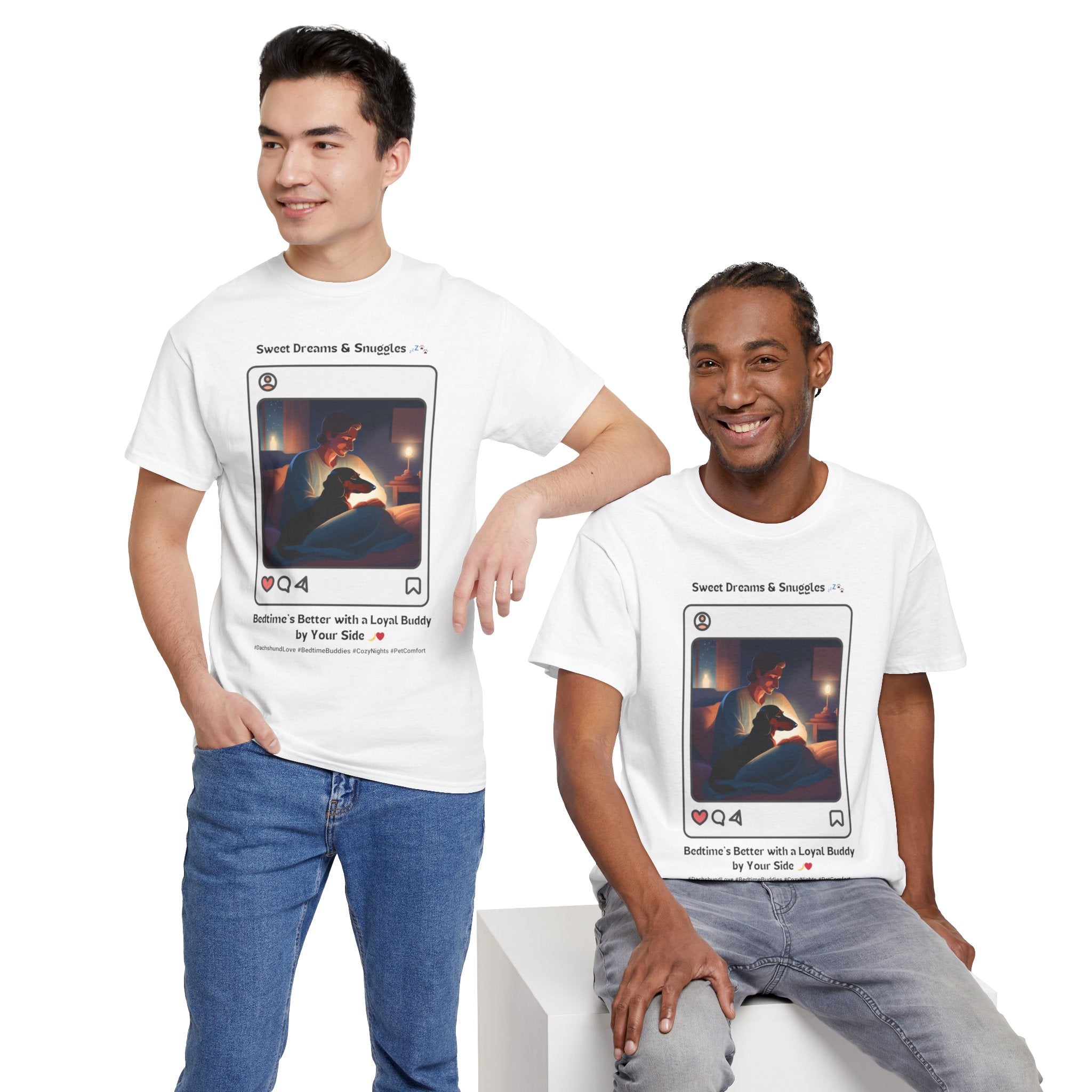 Men's - Sweet Dreams & Snuggles: Dachshund Love T-Shirt