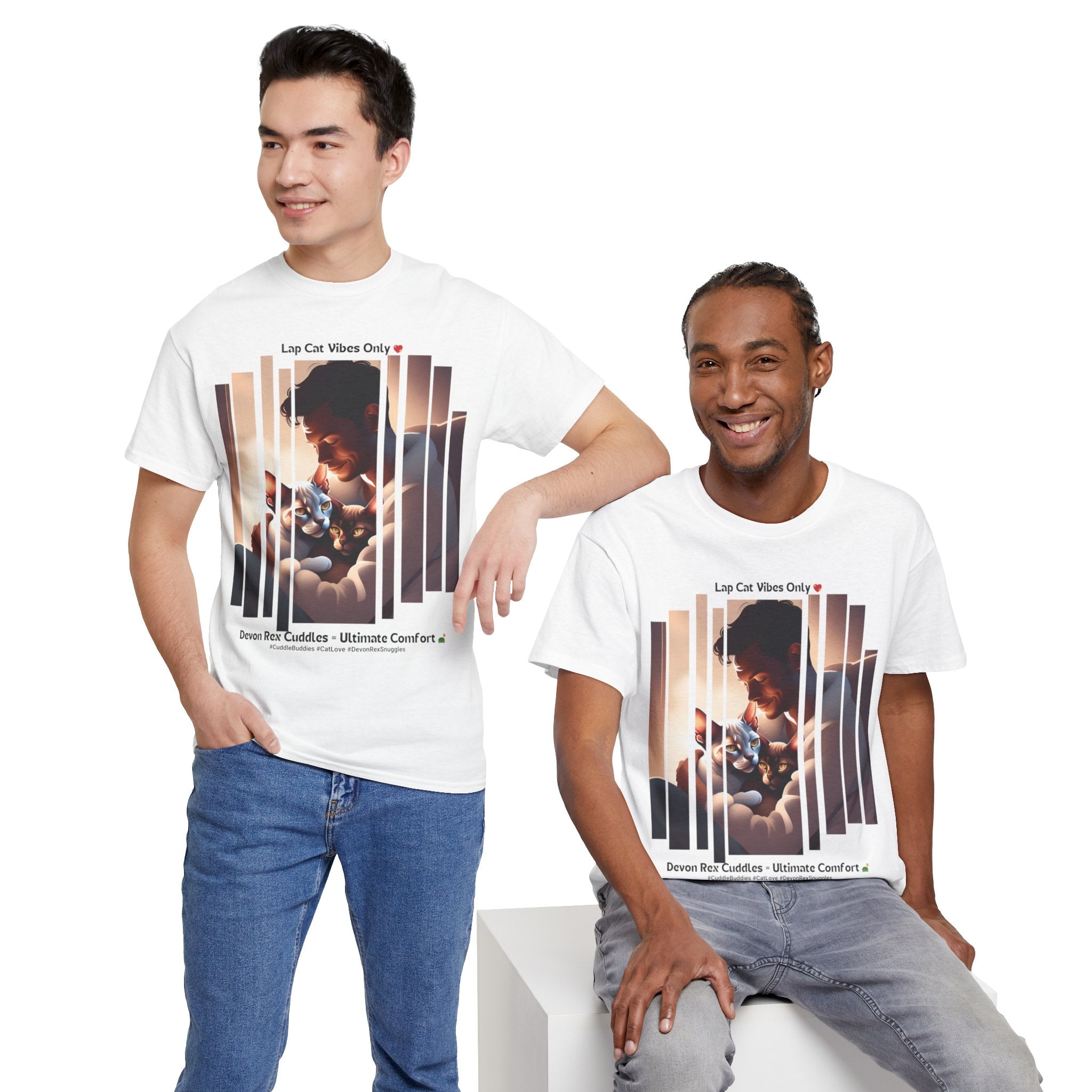 Men's - Devon Rex: The Ultimate Lap Cat T-Shirt