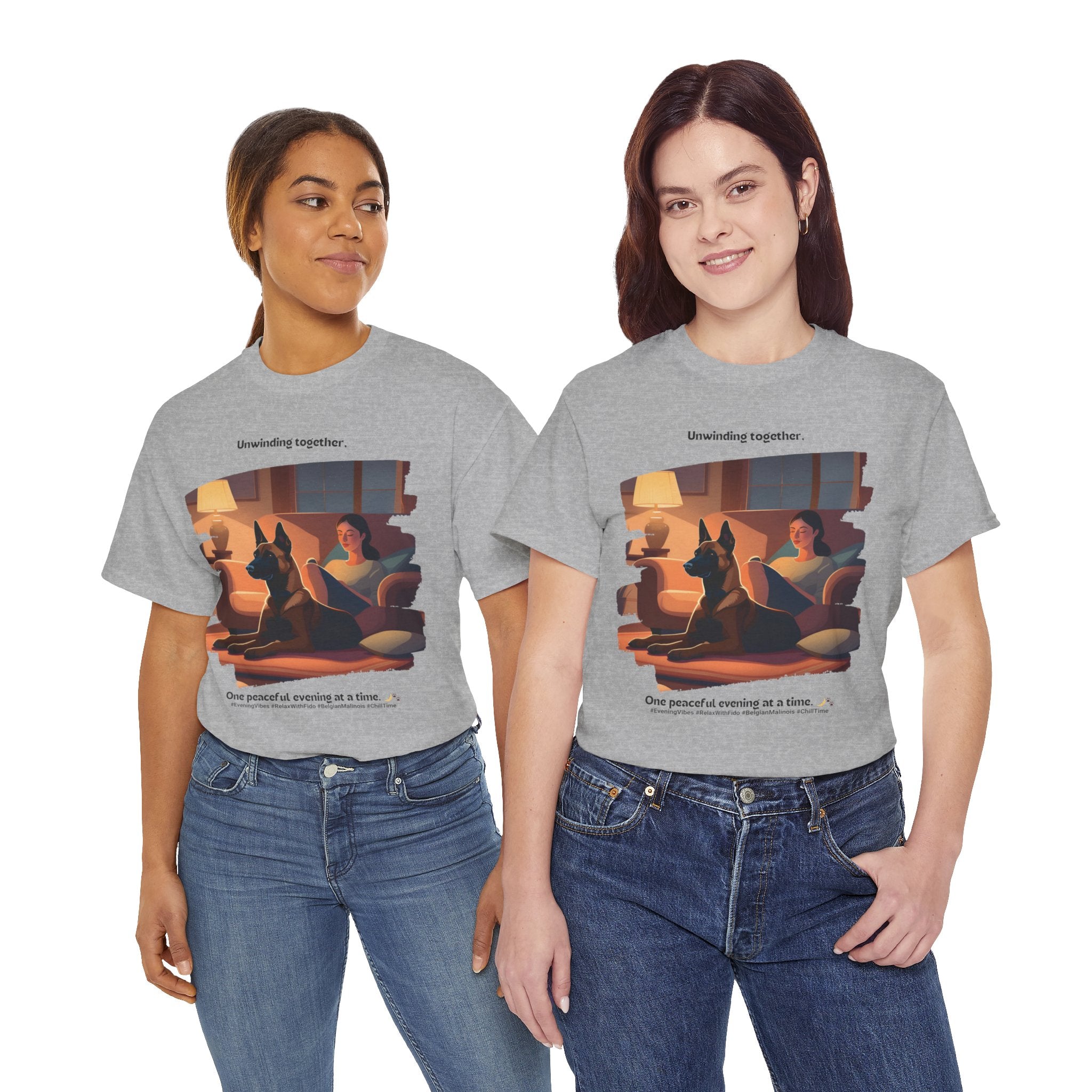 Women's - Unwinding Together: Belgian Malinois T-Shirt
