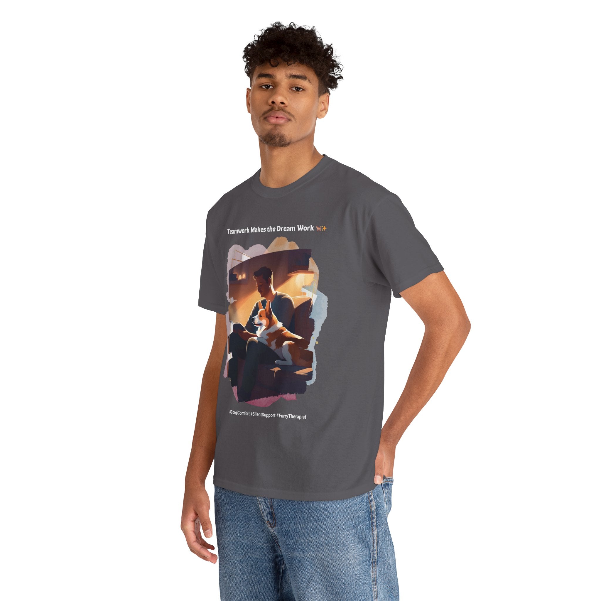 Men's - In Every Storm, I'm Here for You: Corgi Comfort T-Shirt