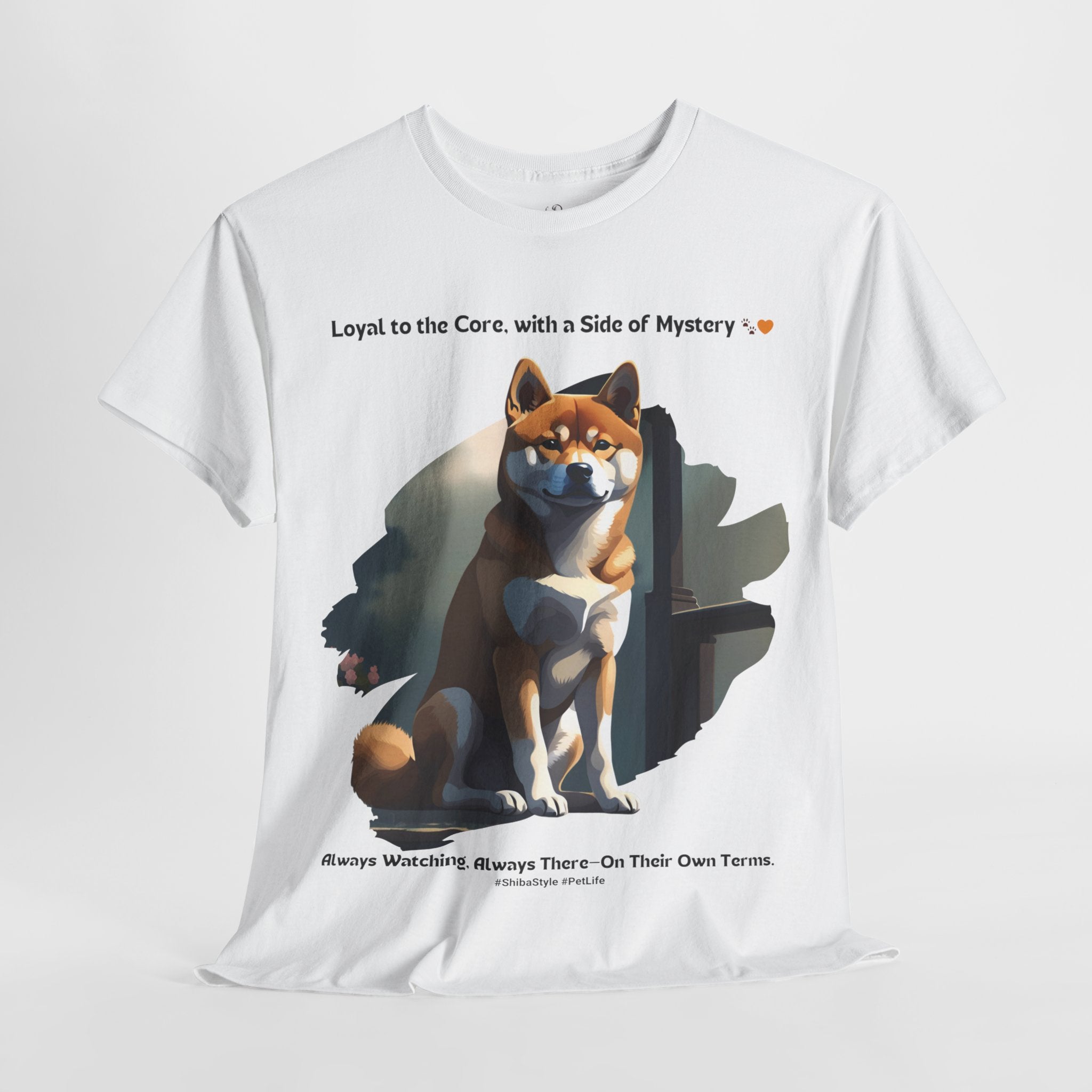 Unisex - Loyal to the Core, Mysterious to the End: Shiba Inu T-Shirt