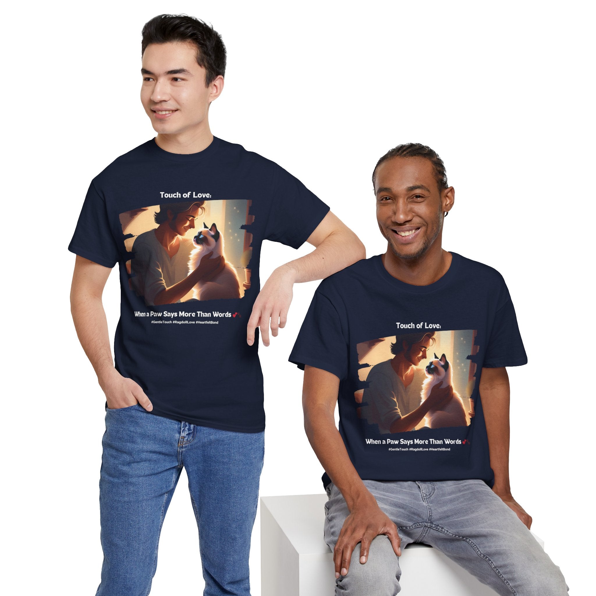 Men's - Paw-sitively Adorable: Ragdoll T-Shirt