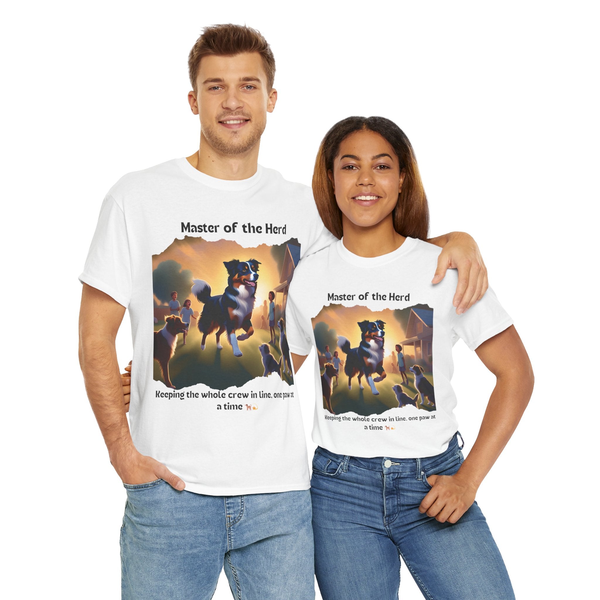 Unisex - Master of the Herd: Aussie Shepherd T-Shirt