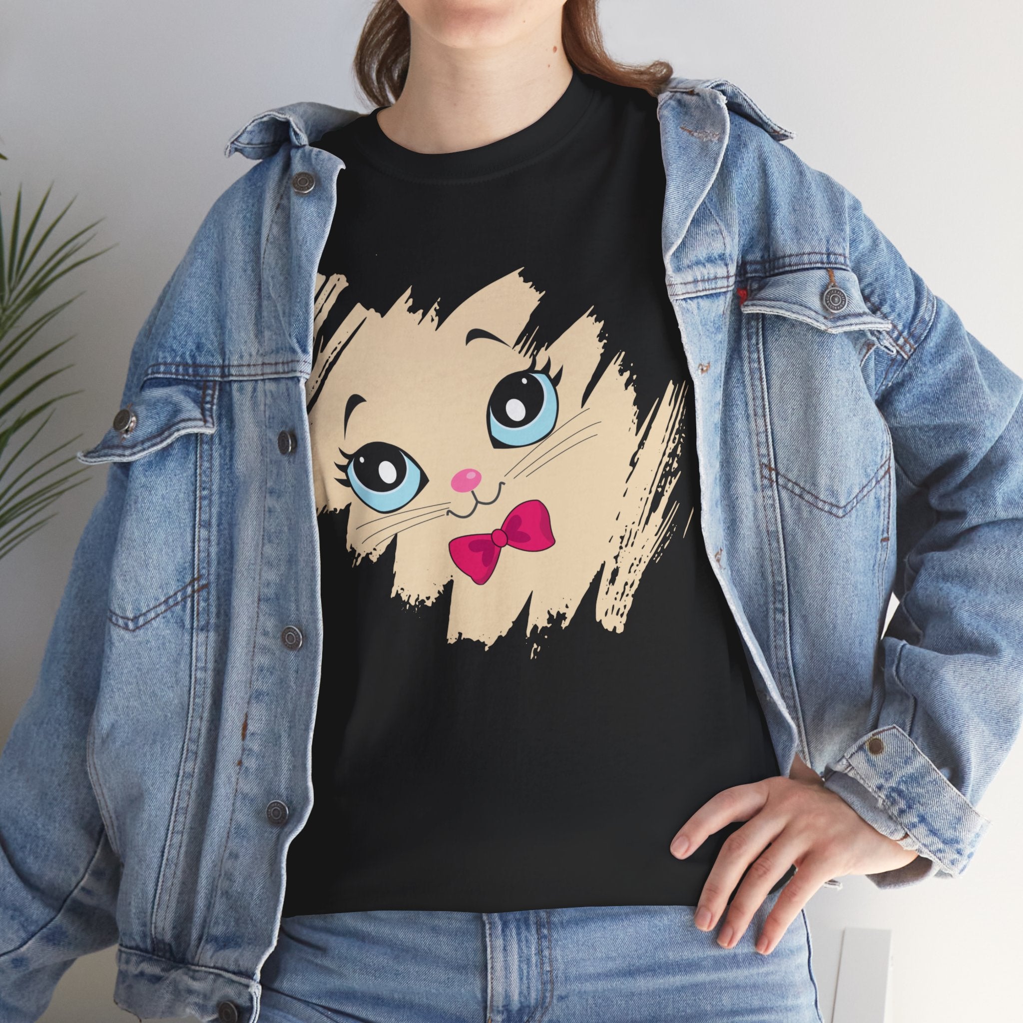 Unisex “Mysterious Meow” T-Shirt – Enigma Kitty, Feline Lover Gift