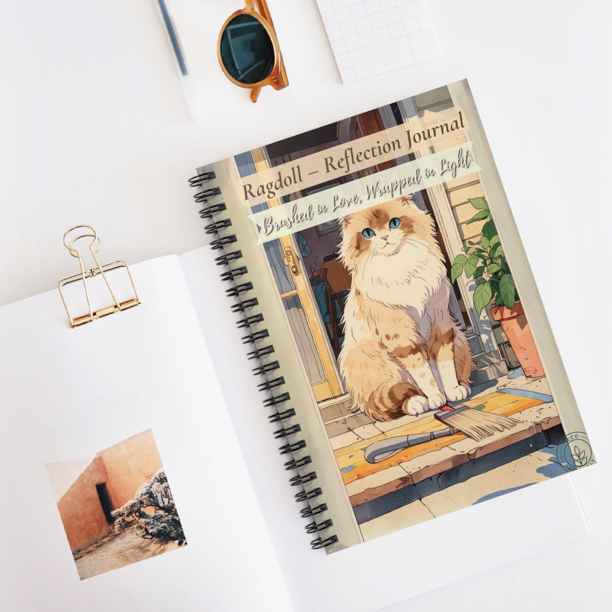 Ragdoll Cat Reflection Journal β Calm Days, Gentle Bonds, Cat Lovers Diary, Gift for Cat Owners, Cute Stationery, Mindfulness Journal