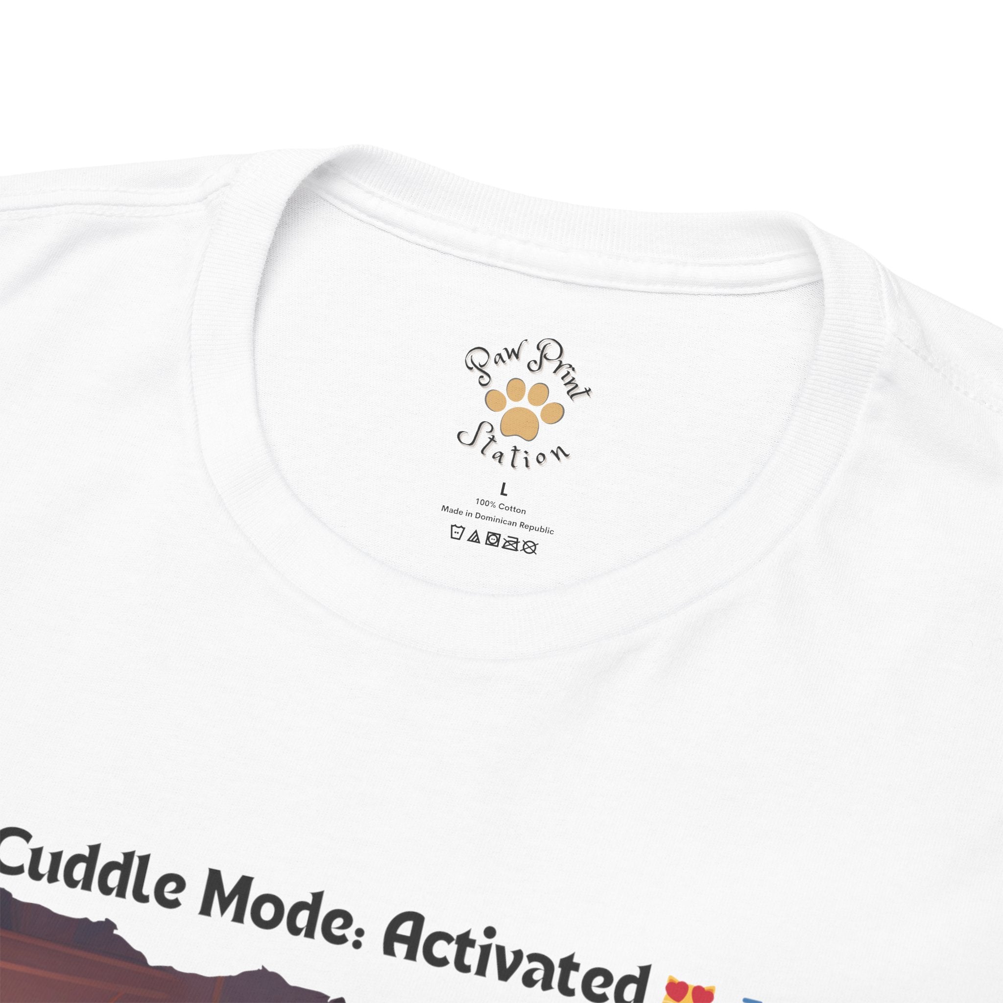 Men’s “Cuddle Mode: Activated” British Shorthair T‑Shirt – Cozy Kitty Dad Gift
