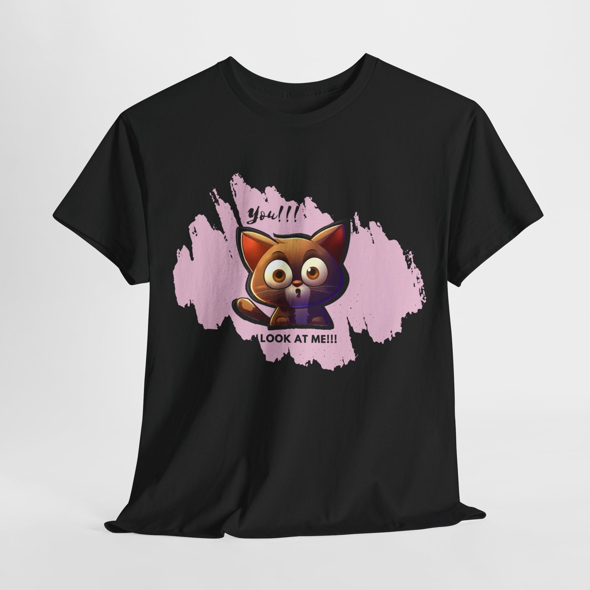 Unisex “Attention Seeker” Pet T-Shirt – Look-At-Me Furball, Animal Lover Gift