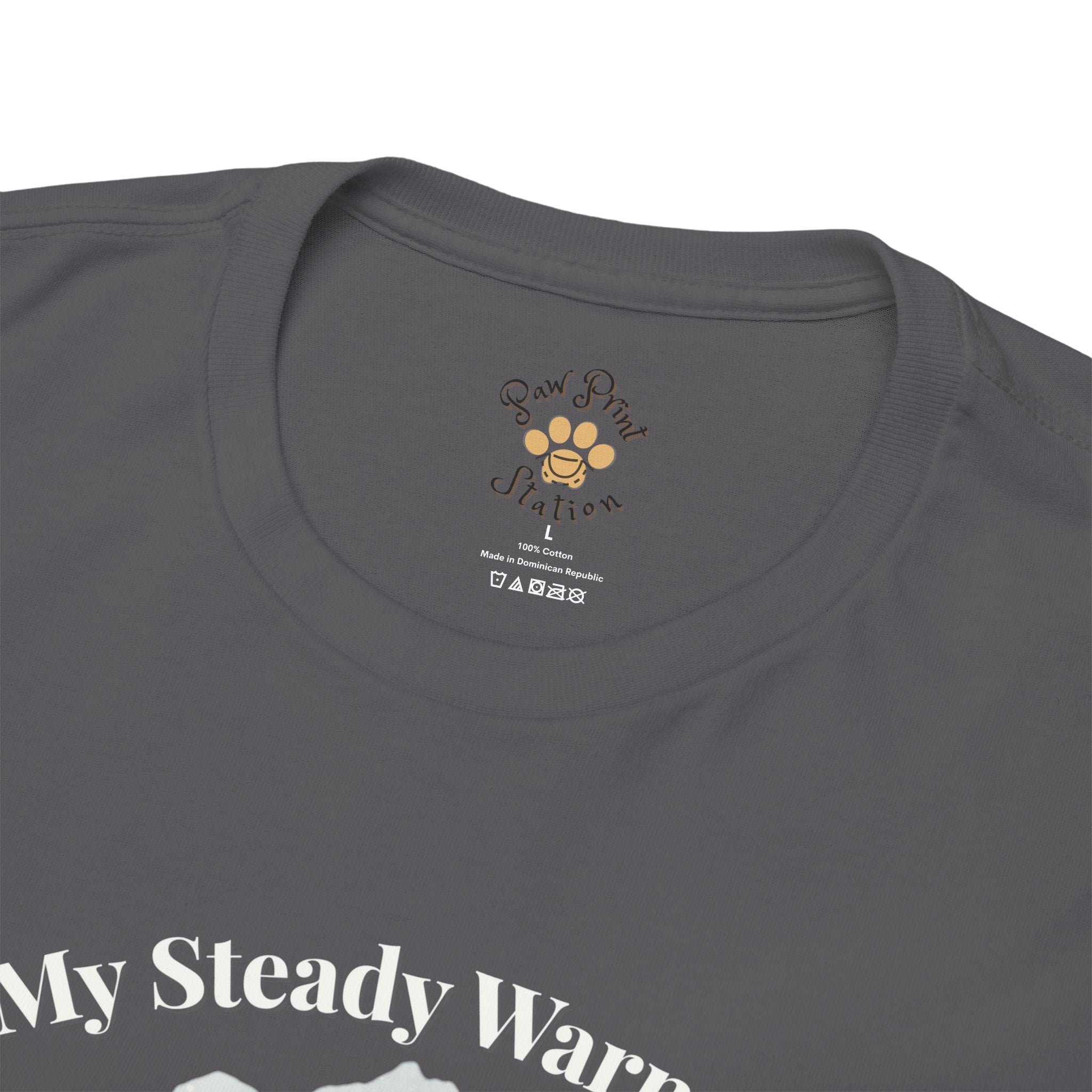 Unisex Personalized T-Shirt – My Steady Warmth: Custom Labrador Watercolor Winter Portrait