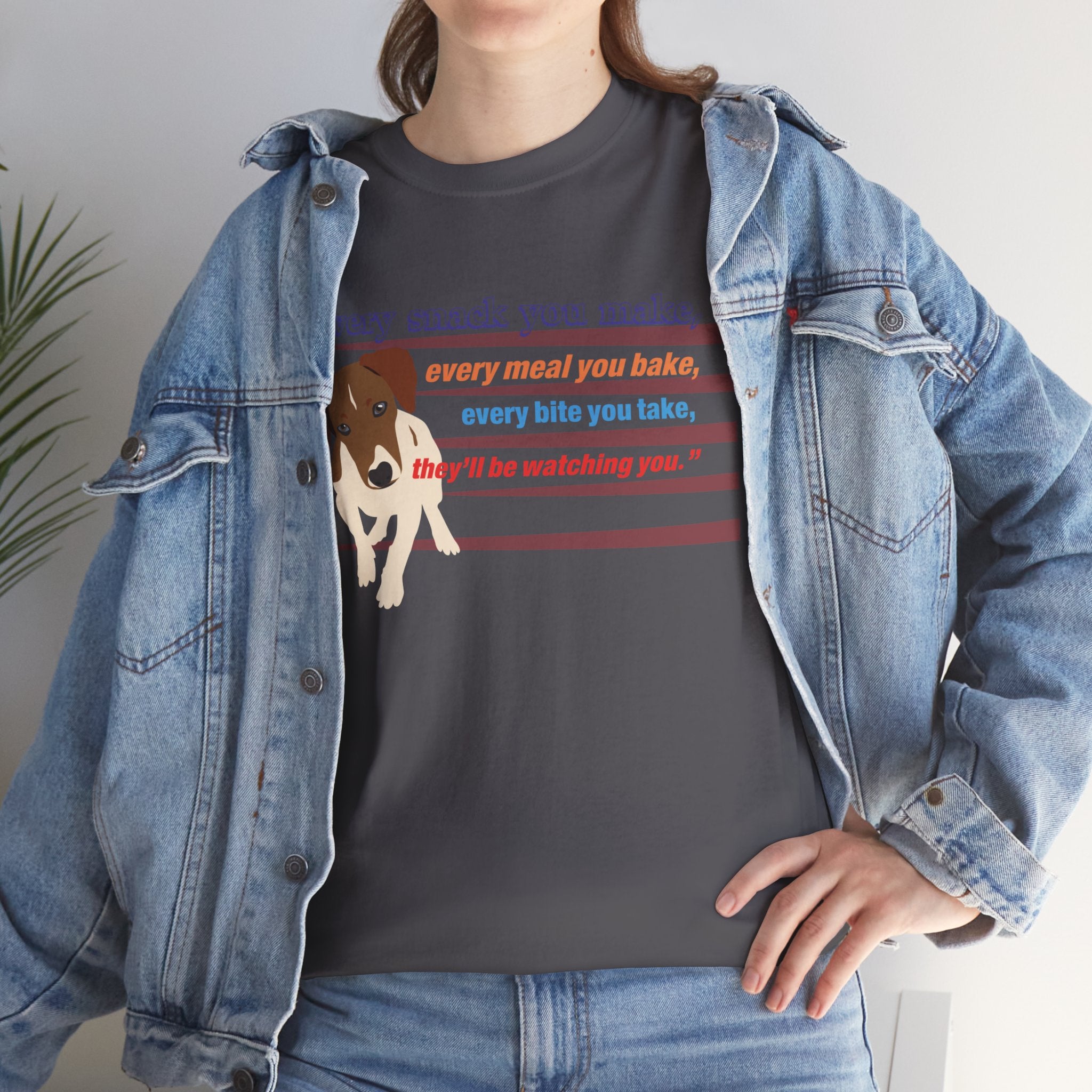 Unisex “Snack Thief” Dog T‑Shirt – Mischievous Pup Gift