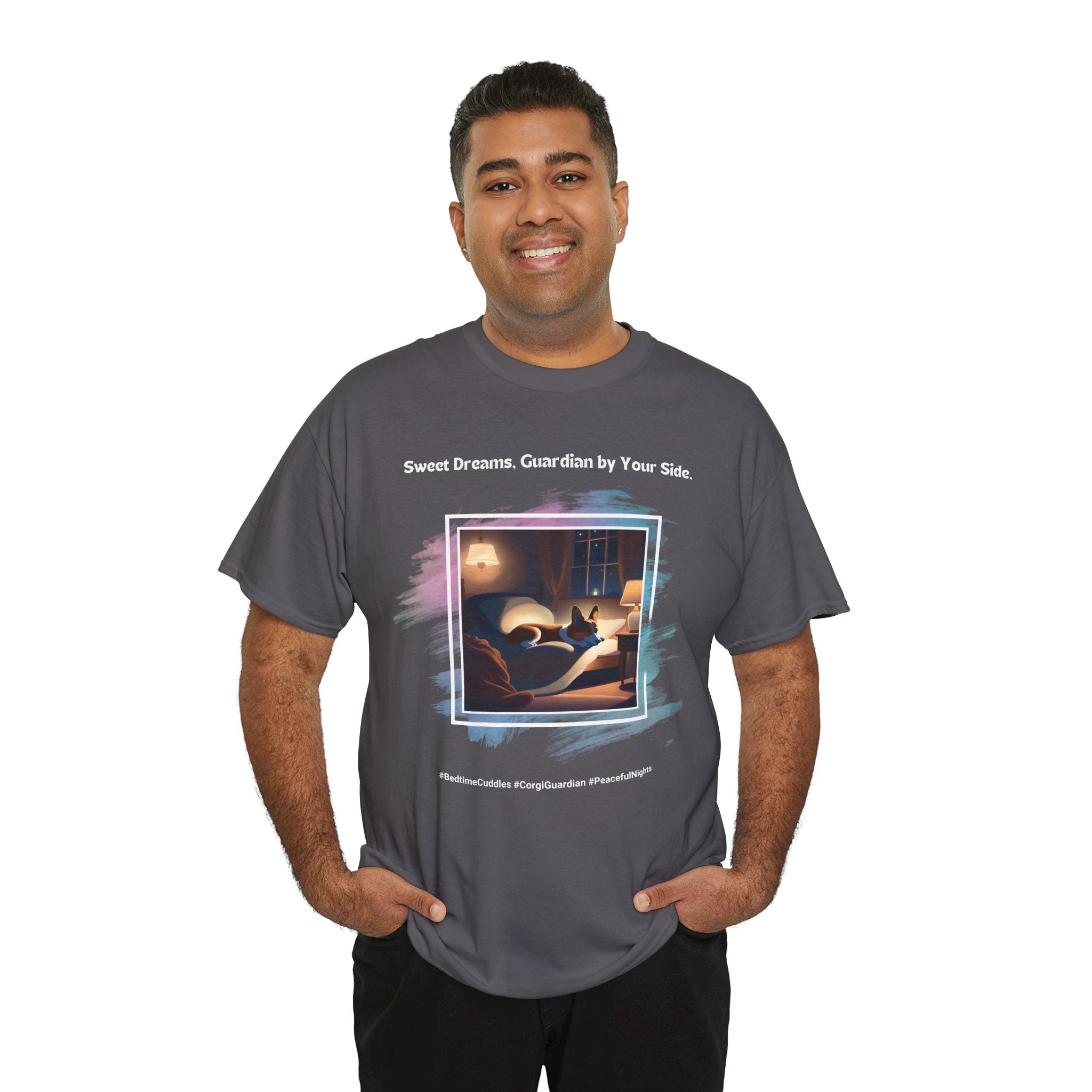 Unisex - Sweet Dreams, Guardian by Your Side: Corgi Love T-Shirt