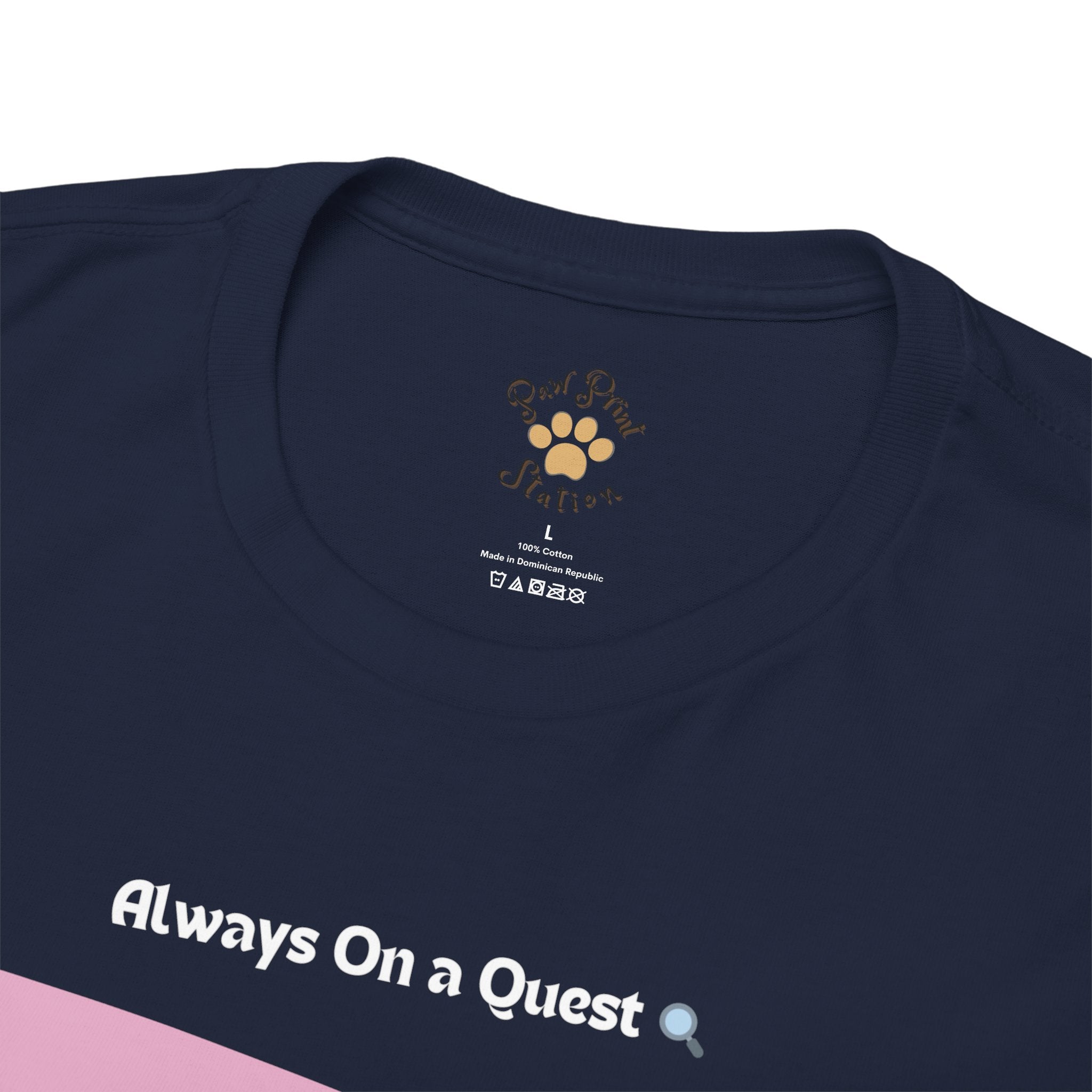 Unisex “Always On a Quest” Devon Rex T‑Shirt – Curious Kitty Gift