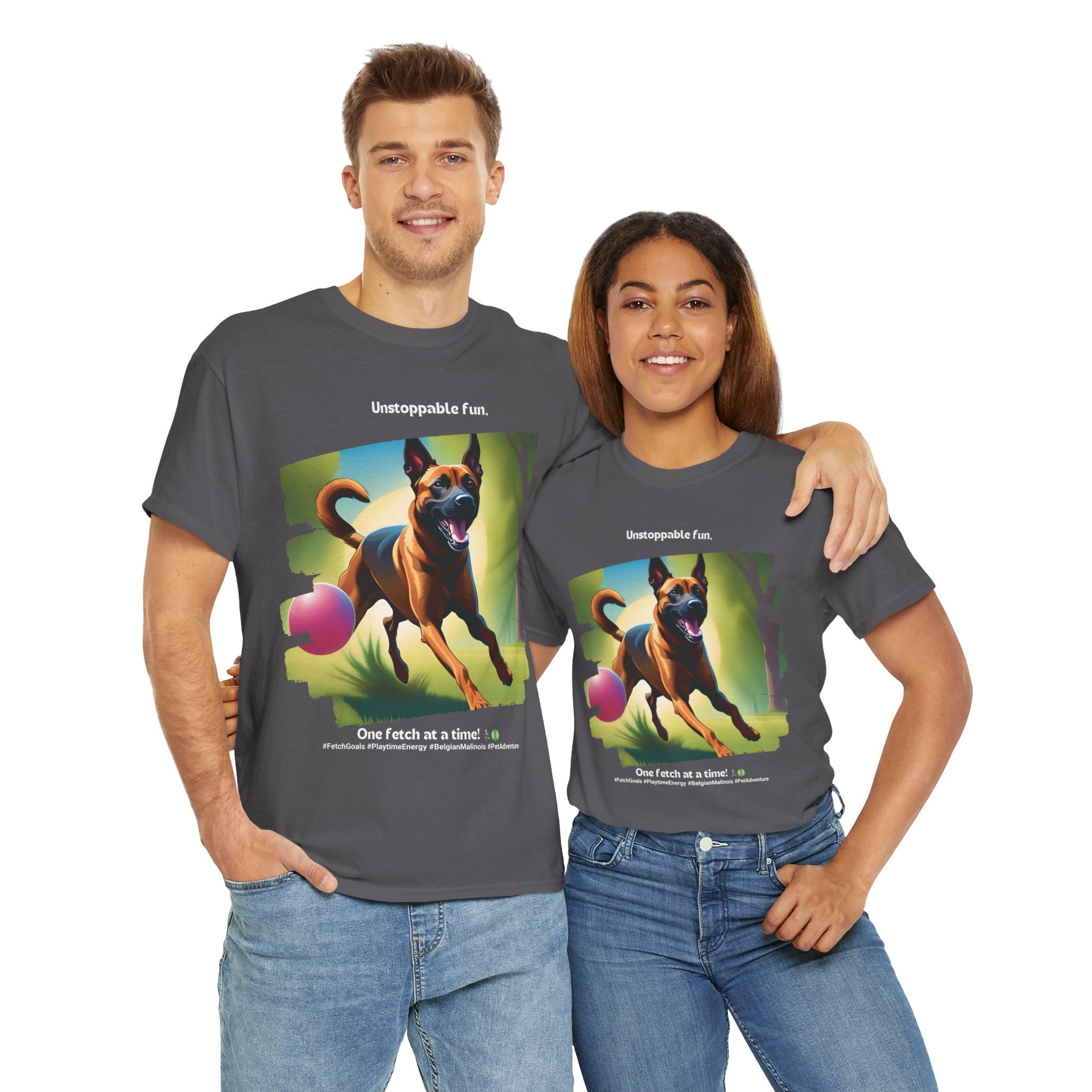 Unisex “Unstoppable Fun” Belgian Malinois T‑Shirt – Playful Protection Gift