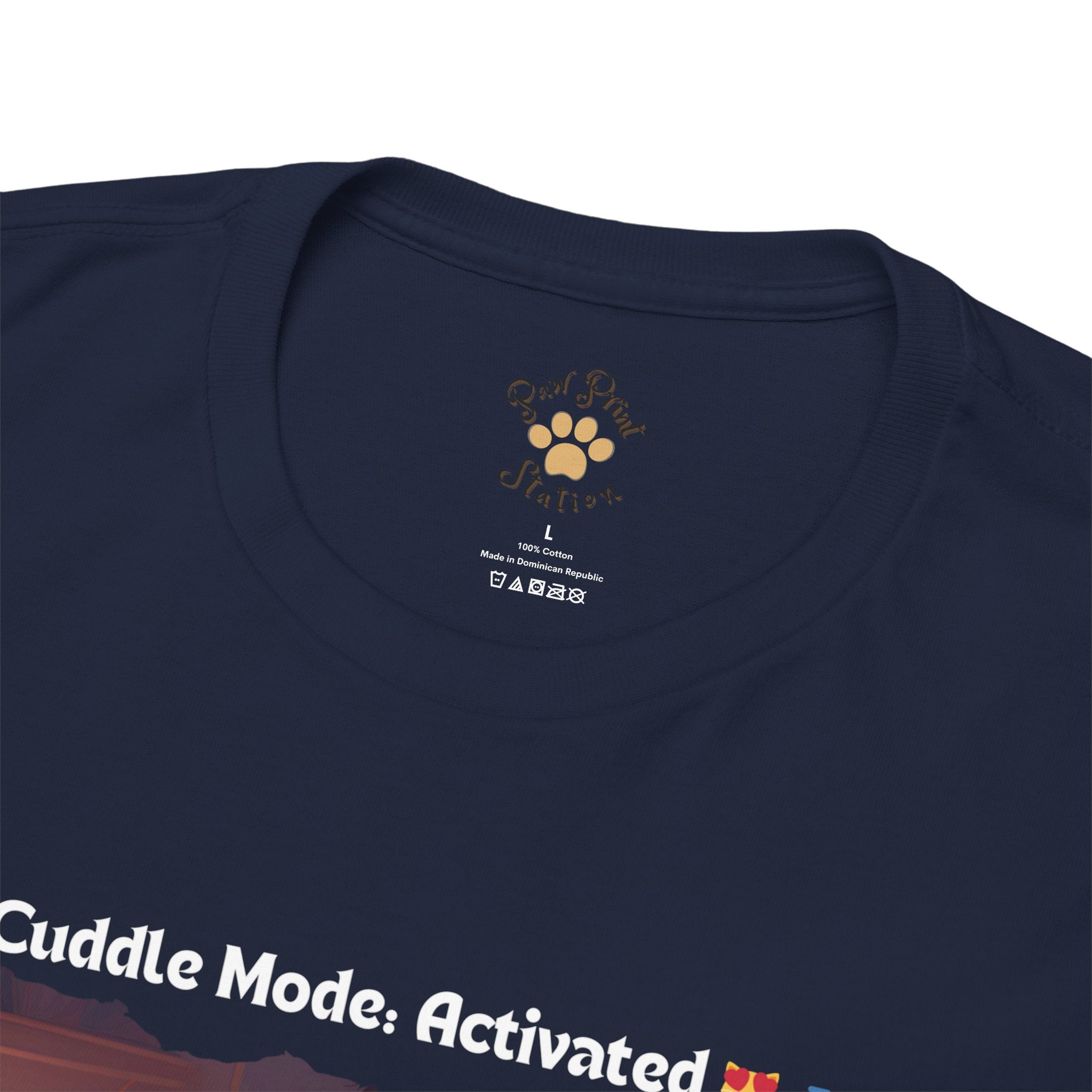 Men’s “Cuddle Mode: Activated” British Shorthair T‑Shirt – Cozy Kitty Dad Gift